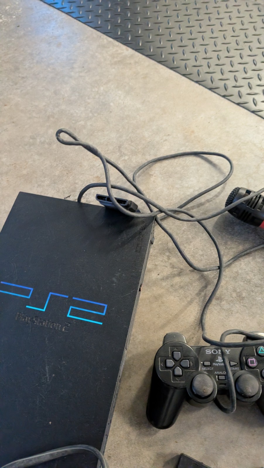 Sony PlayStation 2 PS2 Console Bundle 2 Games NTSC (US/Canada) – Tested Work
