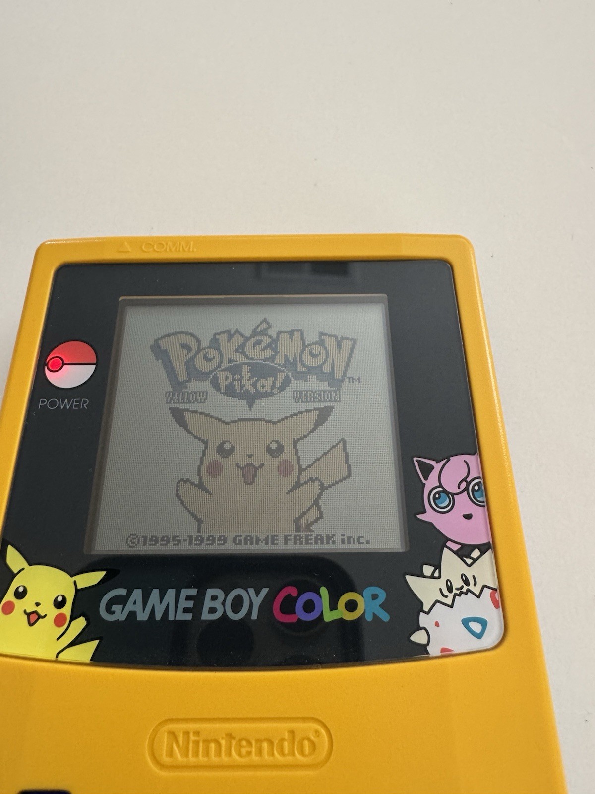 Nintendo Game Boy Color Pokémon Yellow Game Pikachu Edition Console CIB
