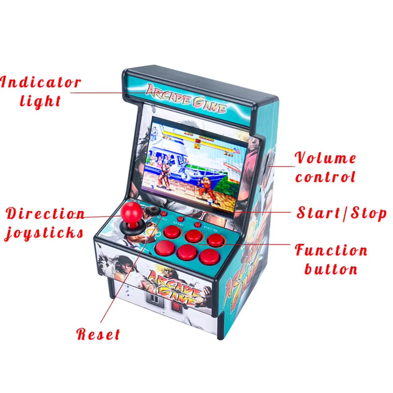 Mini 2.8″ 16-Bit Handheld Retro Game Console 150+ Built-in SEGA Classics