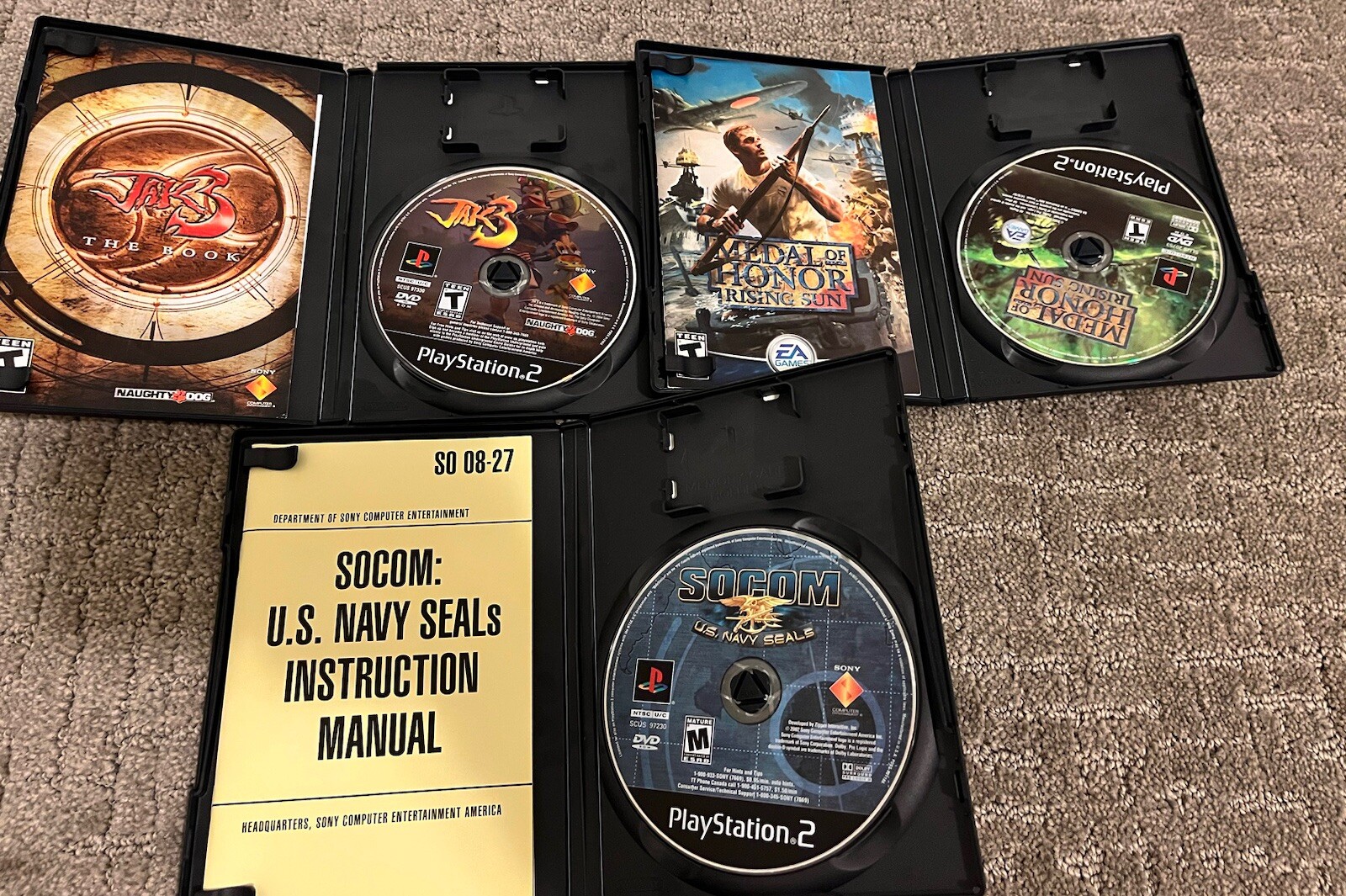 SONY PS2 PLAYSTATION 2 SLIM CONSOLE W/BUNDLE, GAME LOT, MEMORY CARDS NEAR MINT!!