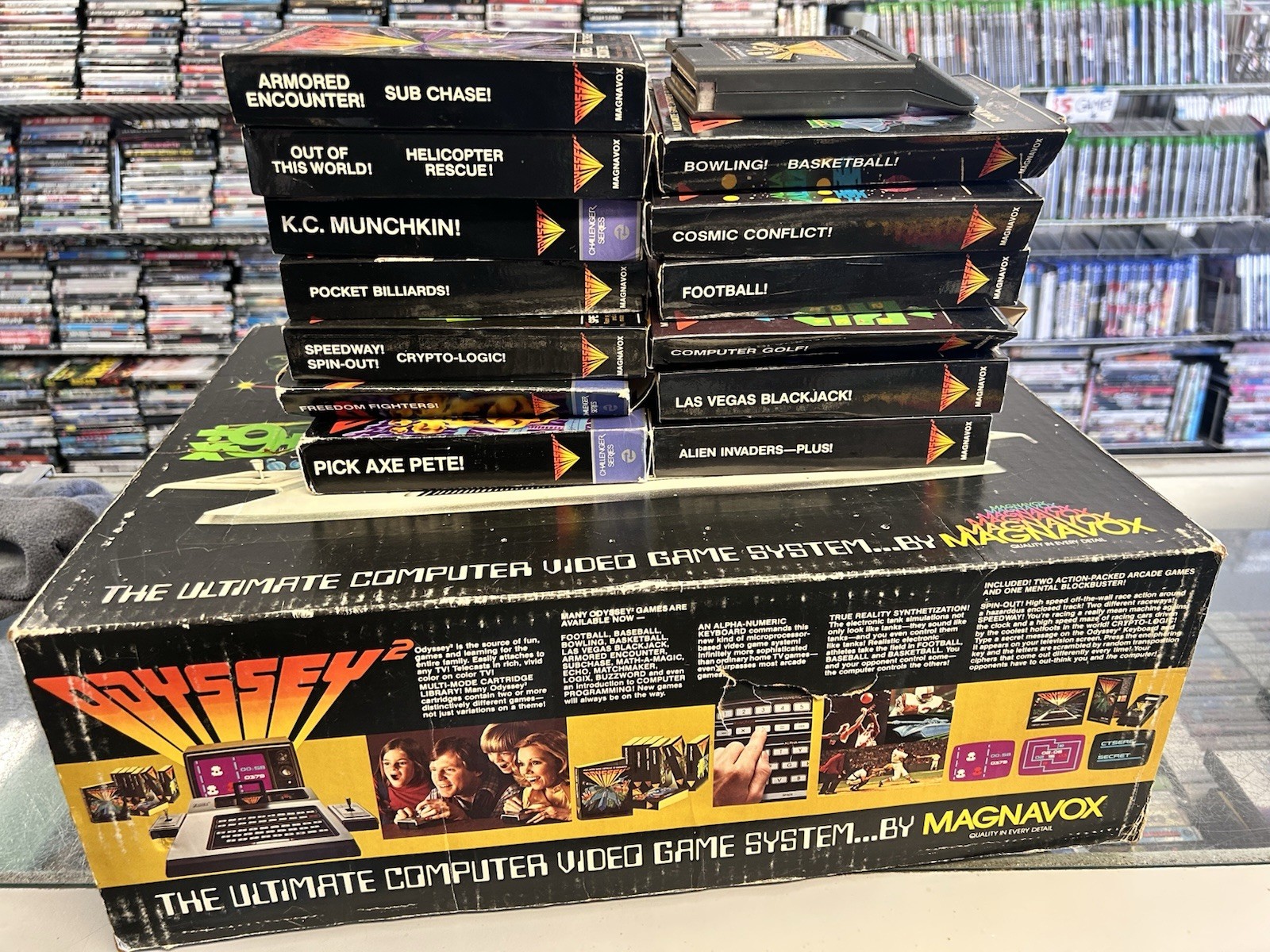 Magnavox Odyssey 2 In Box – Bundle With 13 Games Untested
