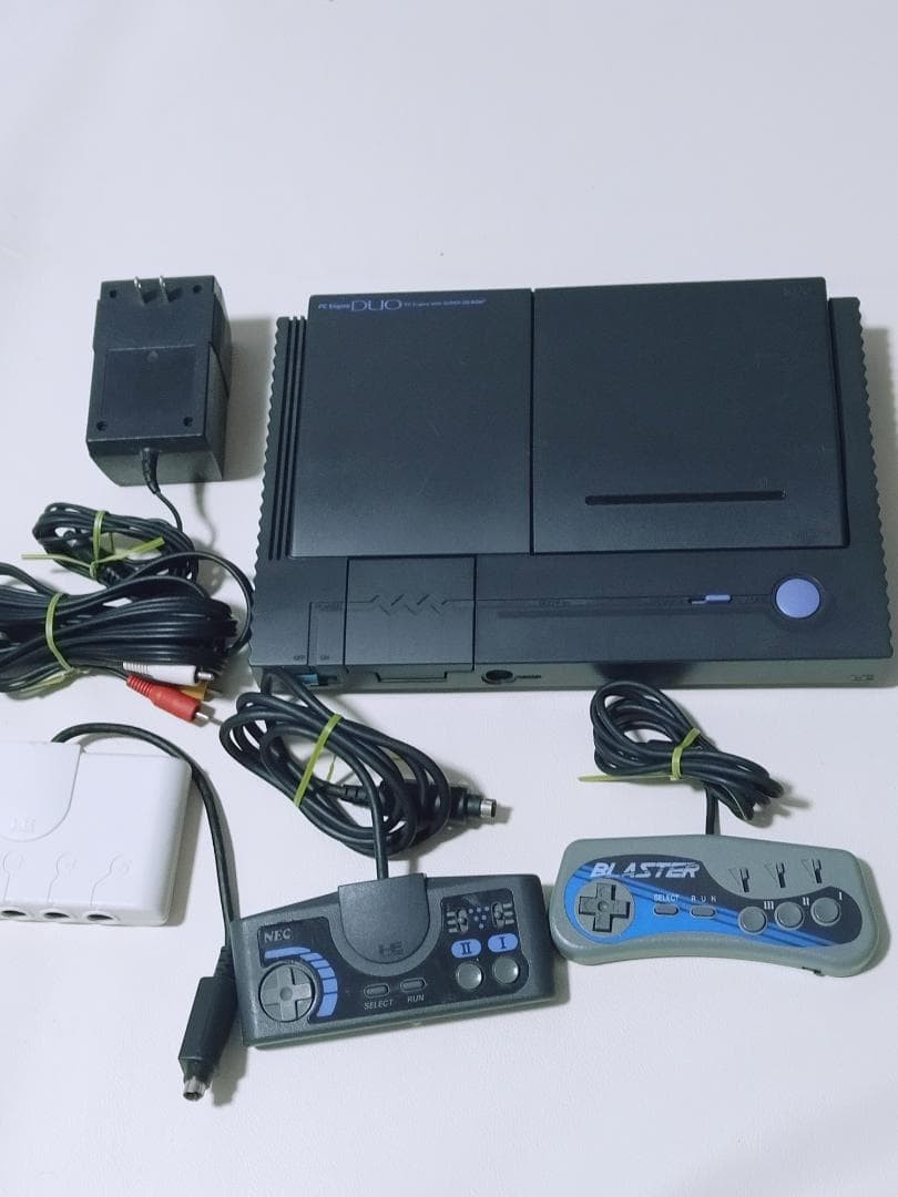 PC Engine Duo Console PCE Black Japan NEC PITG8 system s1808M