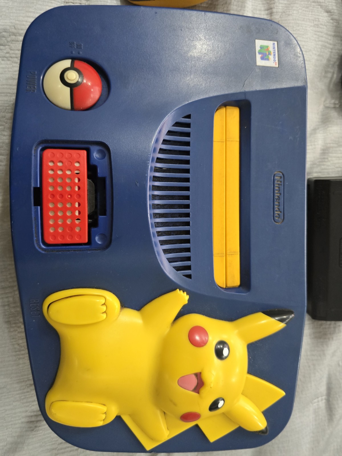 Nintendo 64 Pokemon Edition Pikachu Console W/Oem Controller US Model Authentic