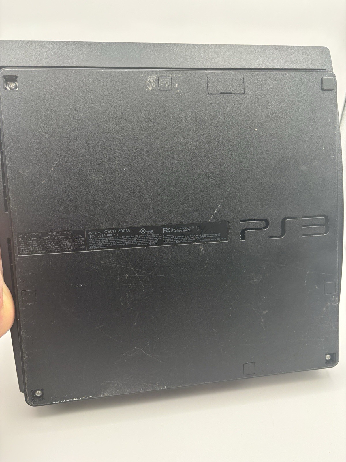 Sony Playstation 3 Slim Console W/ Oem Cables & Controller – Tested Works! 160GB
