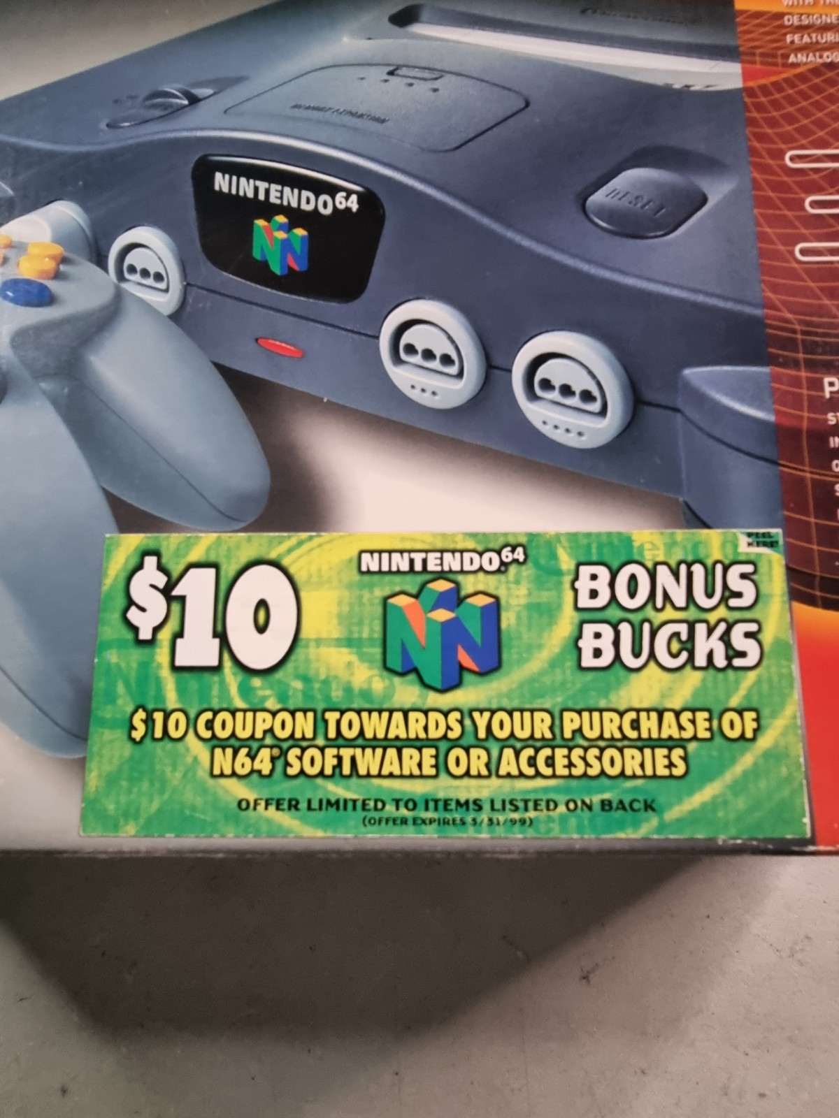 Nintendo 64 Console Original in Box 1996 N64 With Manual Oem All