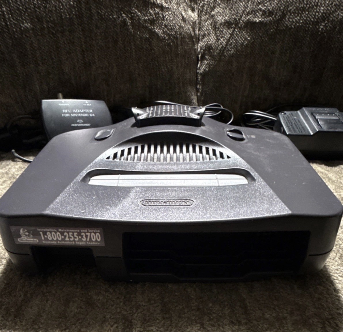Nintendo 64 Gray Console (Expansion RAM, Controller, RCA, RFU)Very Clean Cond.