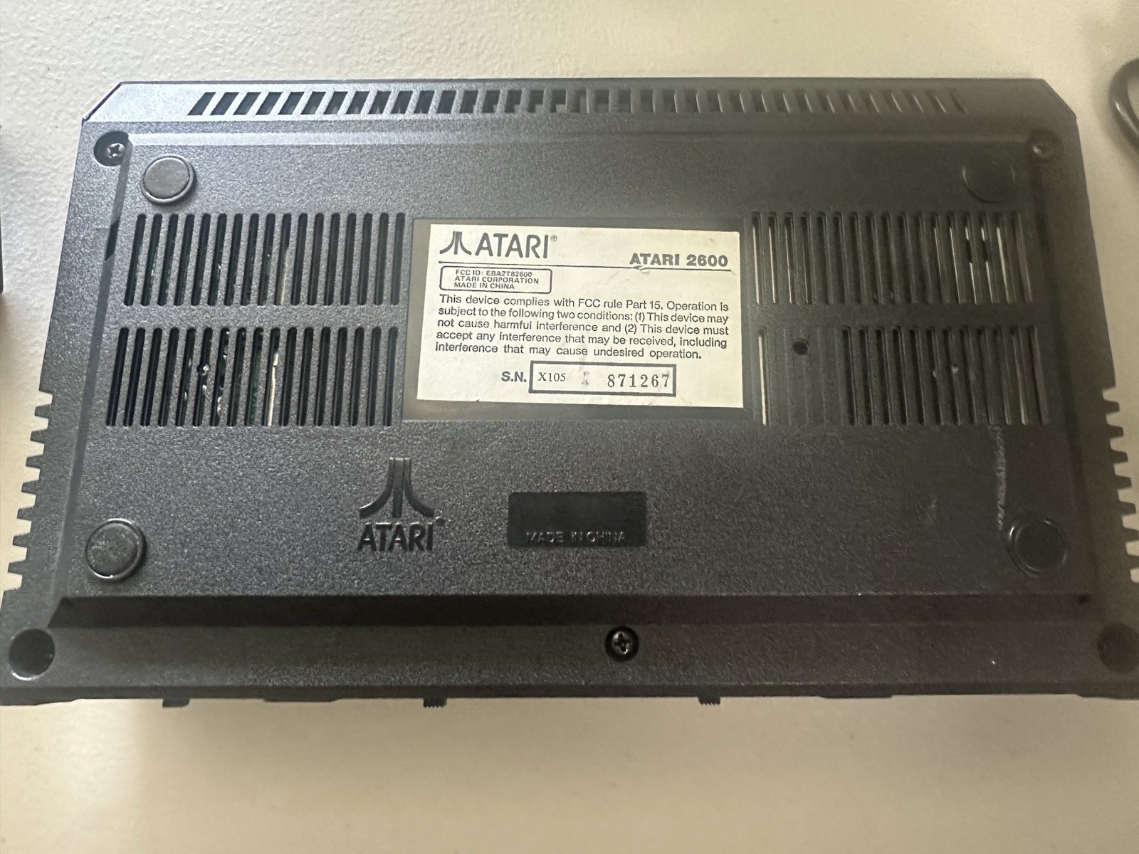 Atari 2600 Junior Jr Video Game Console w/ joystick – TESTED