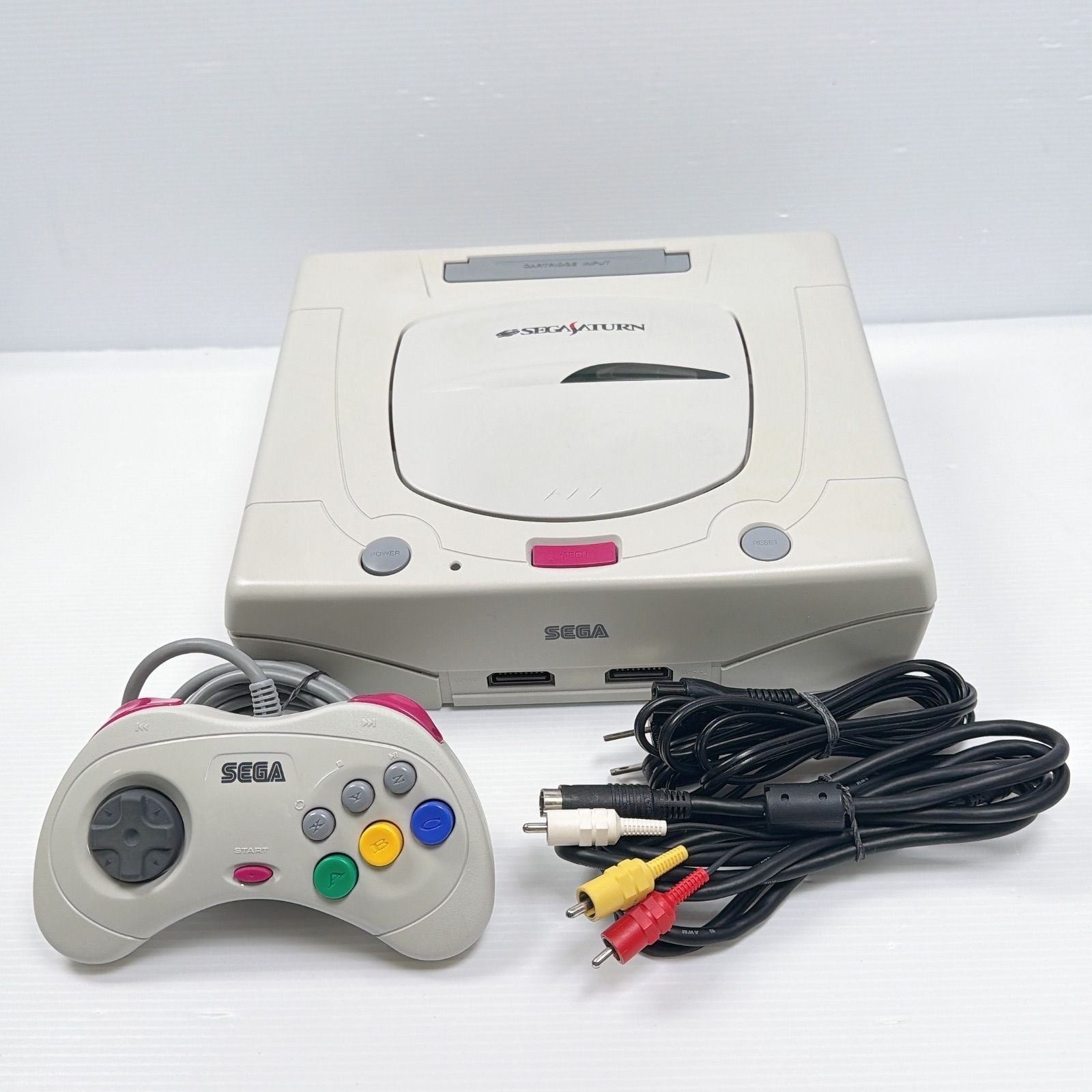 SEGA Saturn Console White HST-3220 Tested Working Japan Version