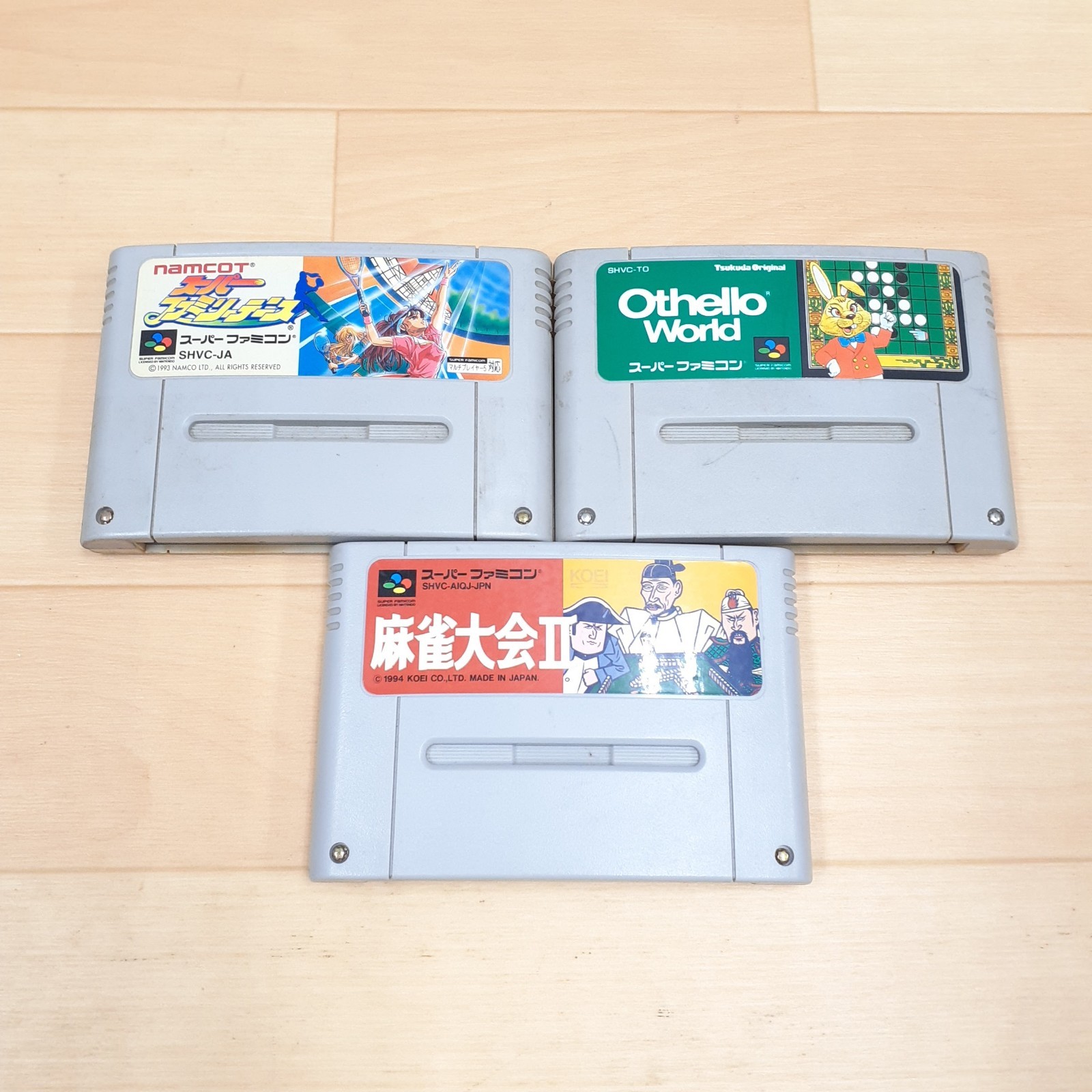 Japanese Super Famicom Mario World Storage Case Rack with 30 Games Nintendo