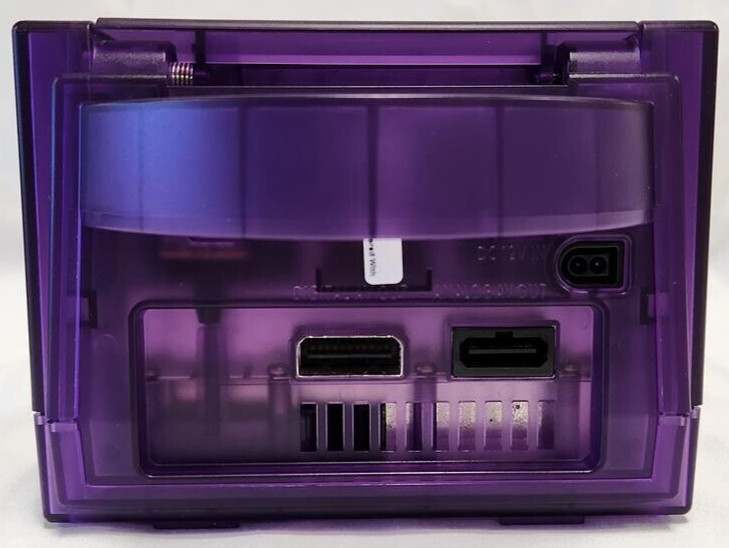 Nintendo GameCube Translucent PURPLE Gaming Console DOL-001 Controller Bundle