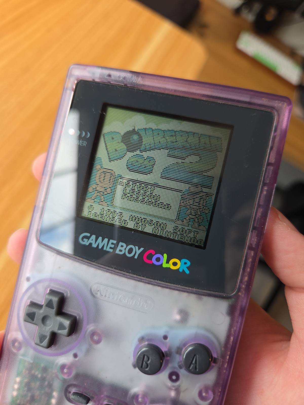 Nintendo Gameboy Color GBC Atomic Purple CGB-001 Handheld System Complete in Box