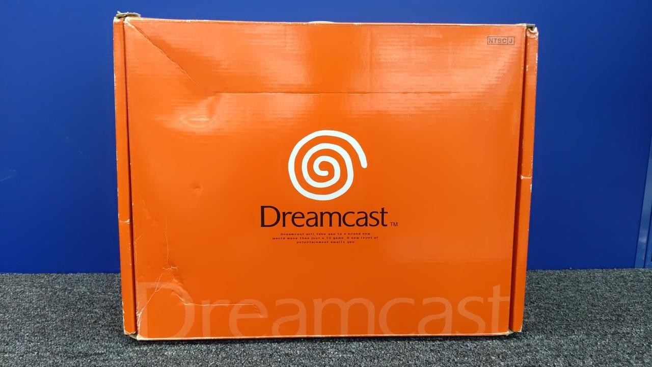 Sega Dreamcast HKT-3000 Console with Box AC Adapter and Cables Used