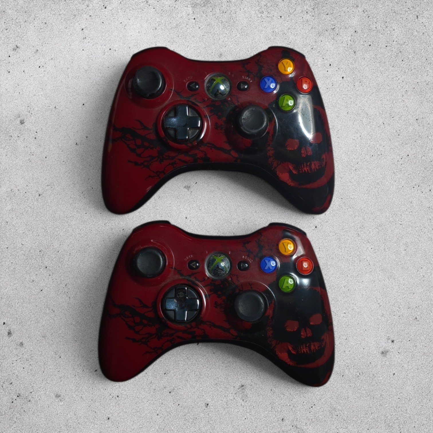 Xbox 360 Gears of War 3 Limited Edition Console 2 Matching Controllers Tested