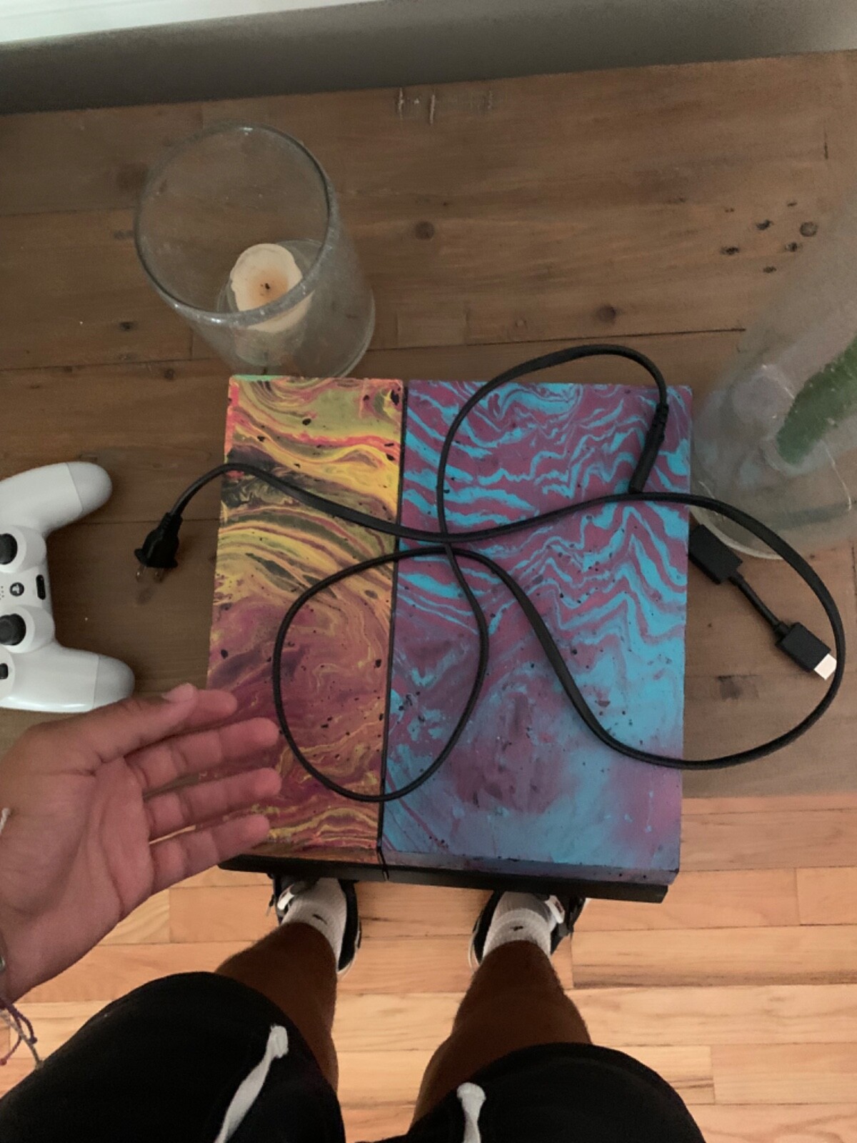 playstation 4 fairly used multi color
