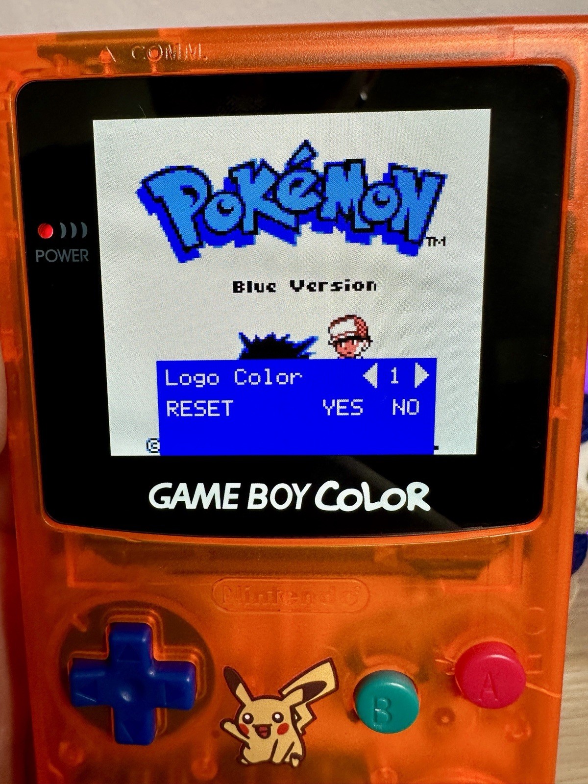 Nintendo GameBoy Color – IPS V5 OLED Touchscreen – Atomic Orange