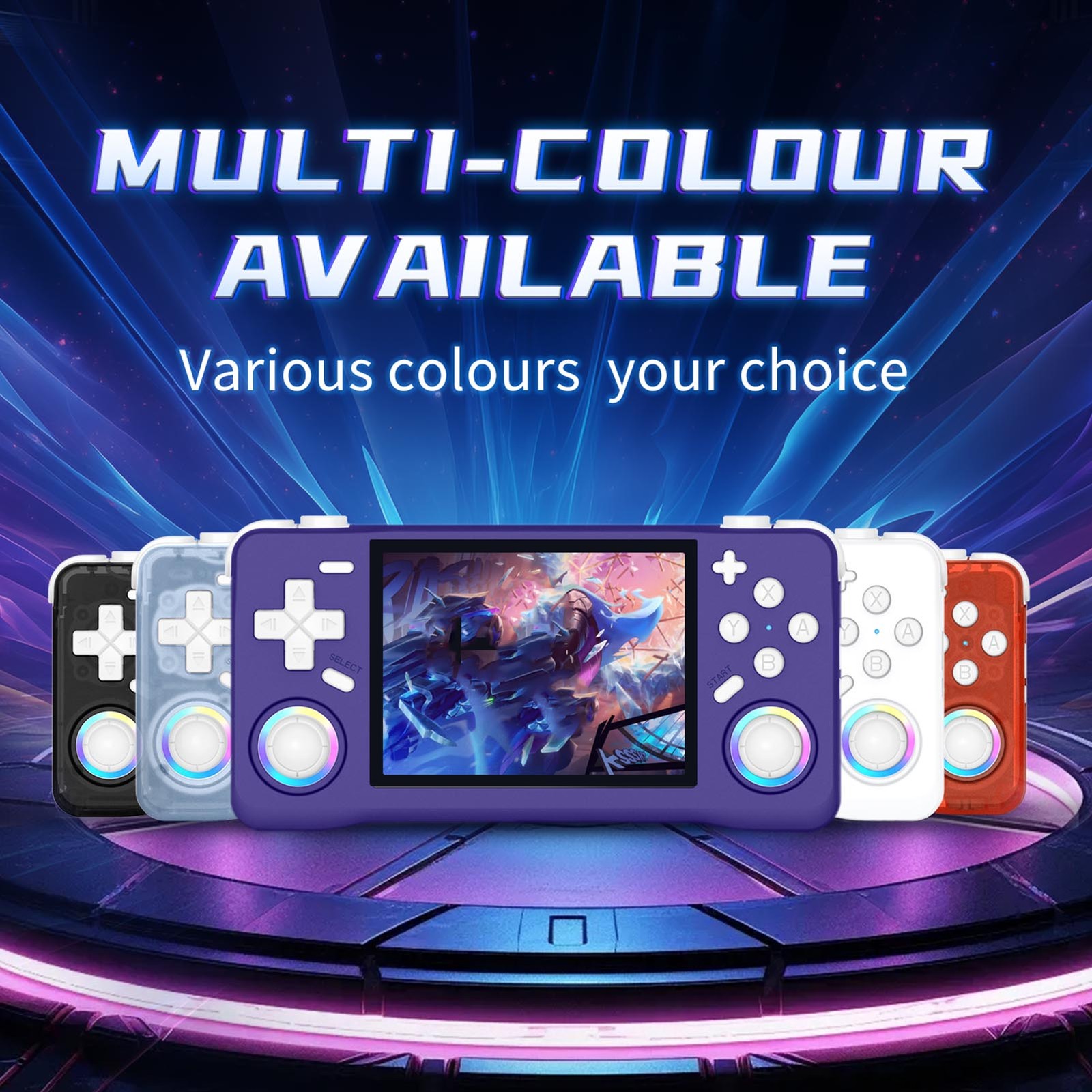 Retro Handheld Game Console 3.5 Inch HD Screen Gaming Console Built In Mult DFVL