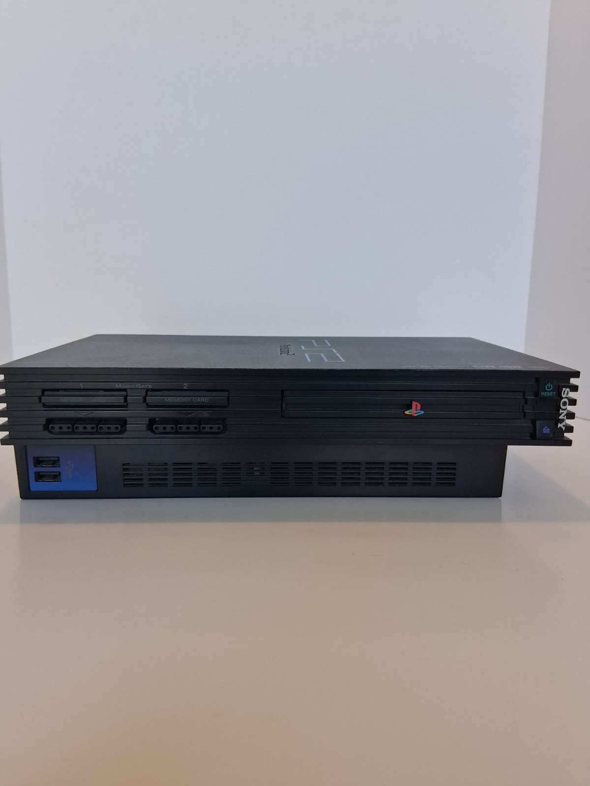 Sony PS2 PHAT SCPH-50001 NTSC Black Bundle 3 Controllers 8MB Card Multitap