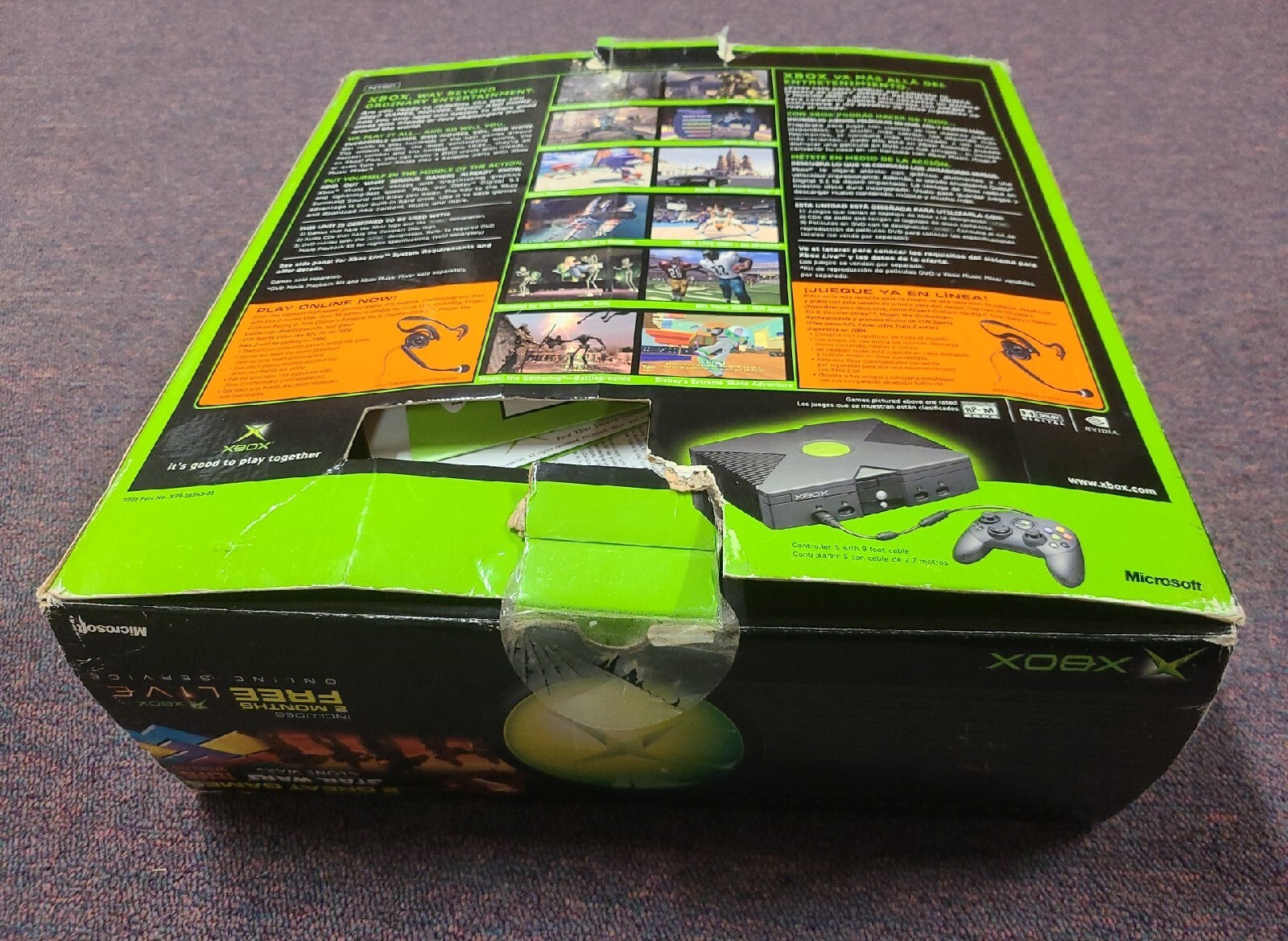 Original Microsoft Xbox Console System Stars Wars The Clone Wars Tetris World