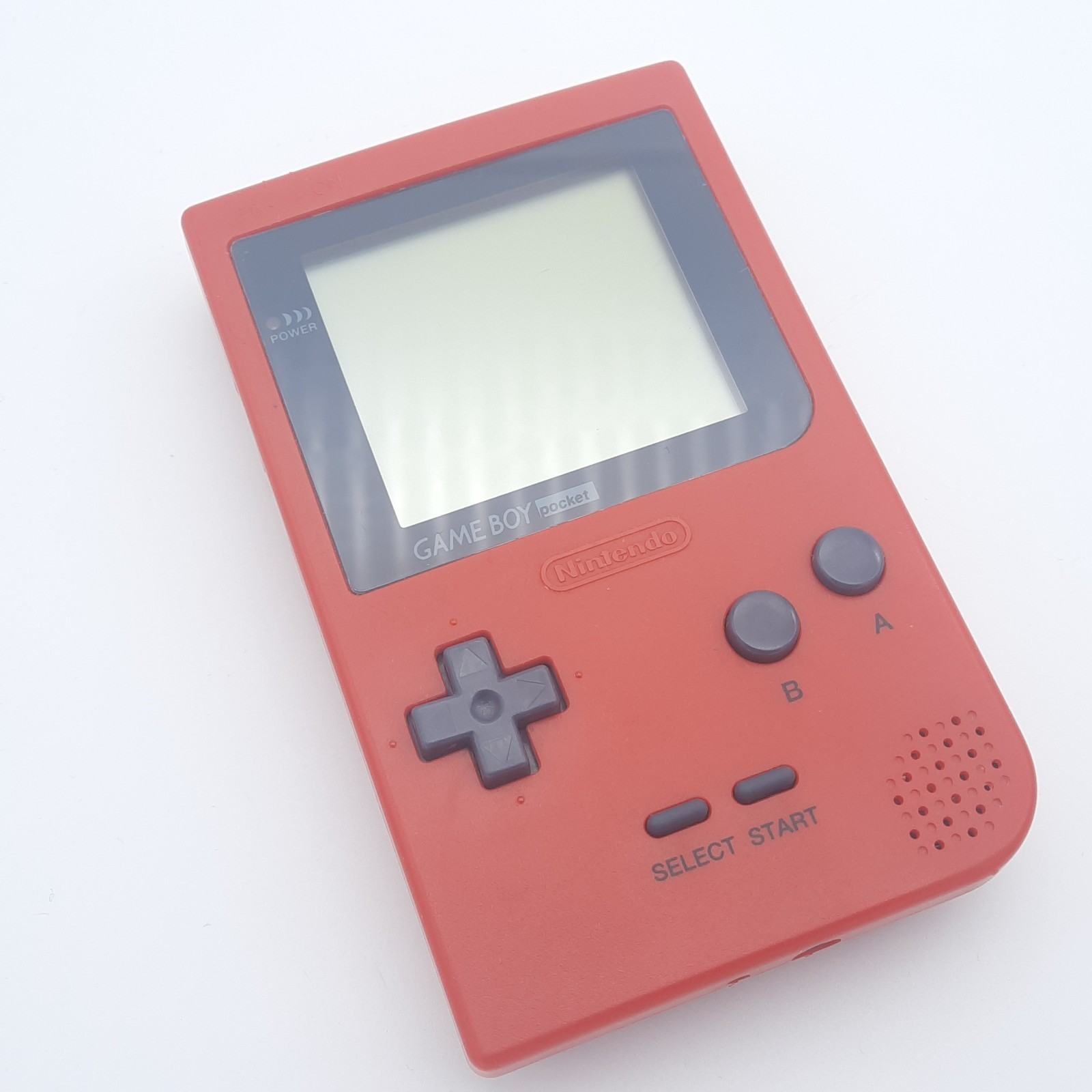Nintendo Game Boy Pocket Red Handheld Console System MGB-001 – No Battery Cover