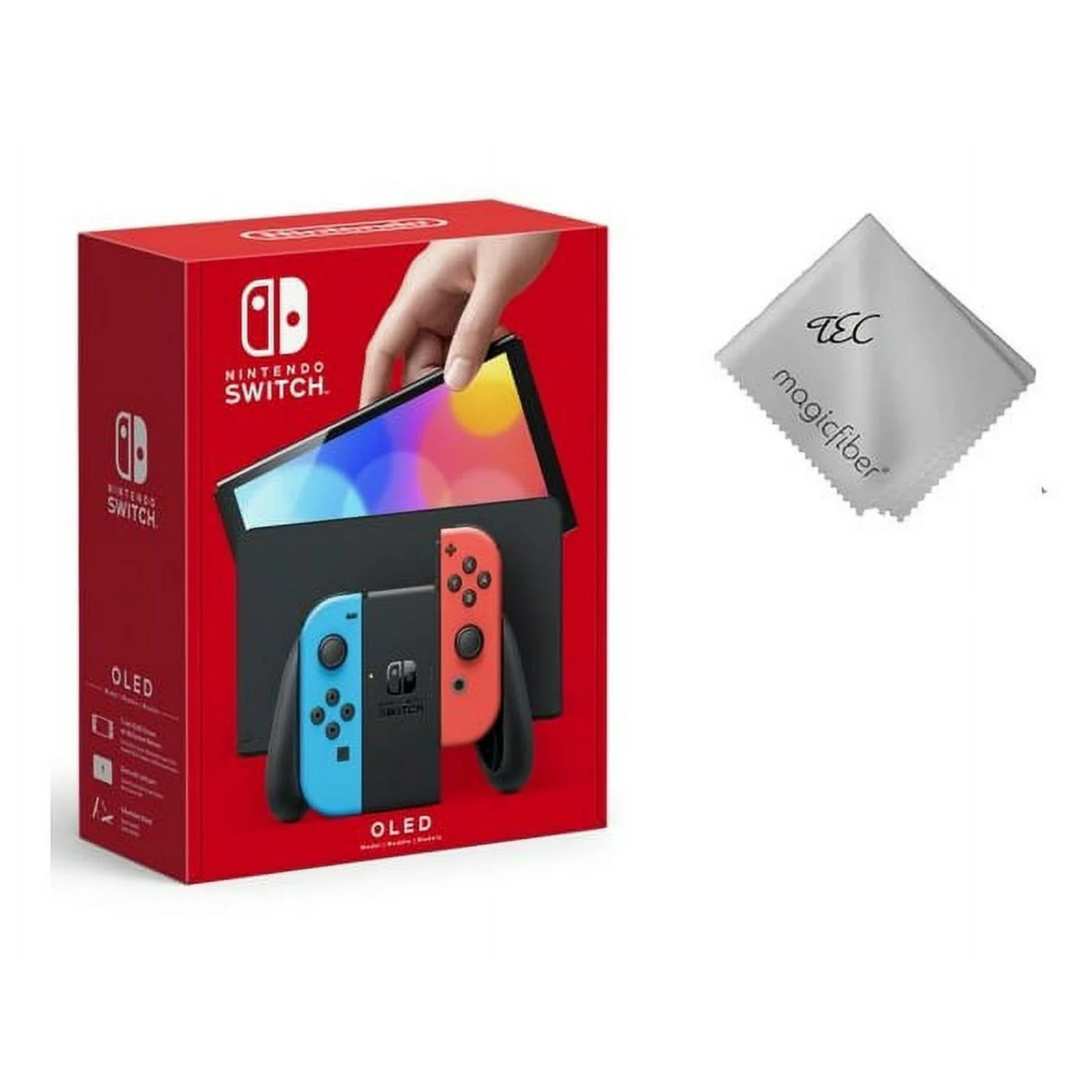 Nintendo Switch – OLED Model with Neon Red & Neon Blue Joy-64GB