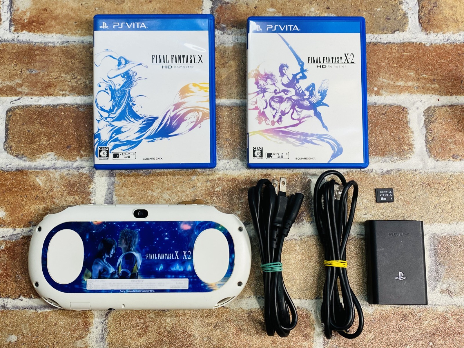 PS Vita Final Fantasy X X2 10 Remaster Resolution FF Japan Charger 16GB 2Games P