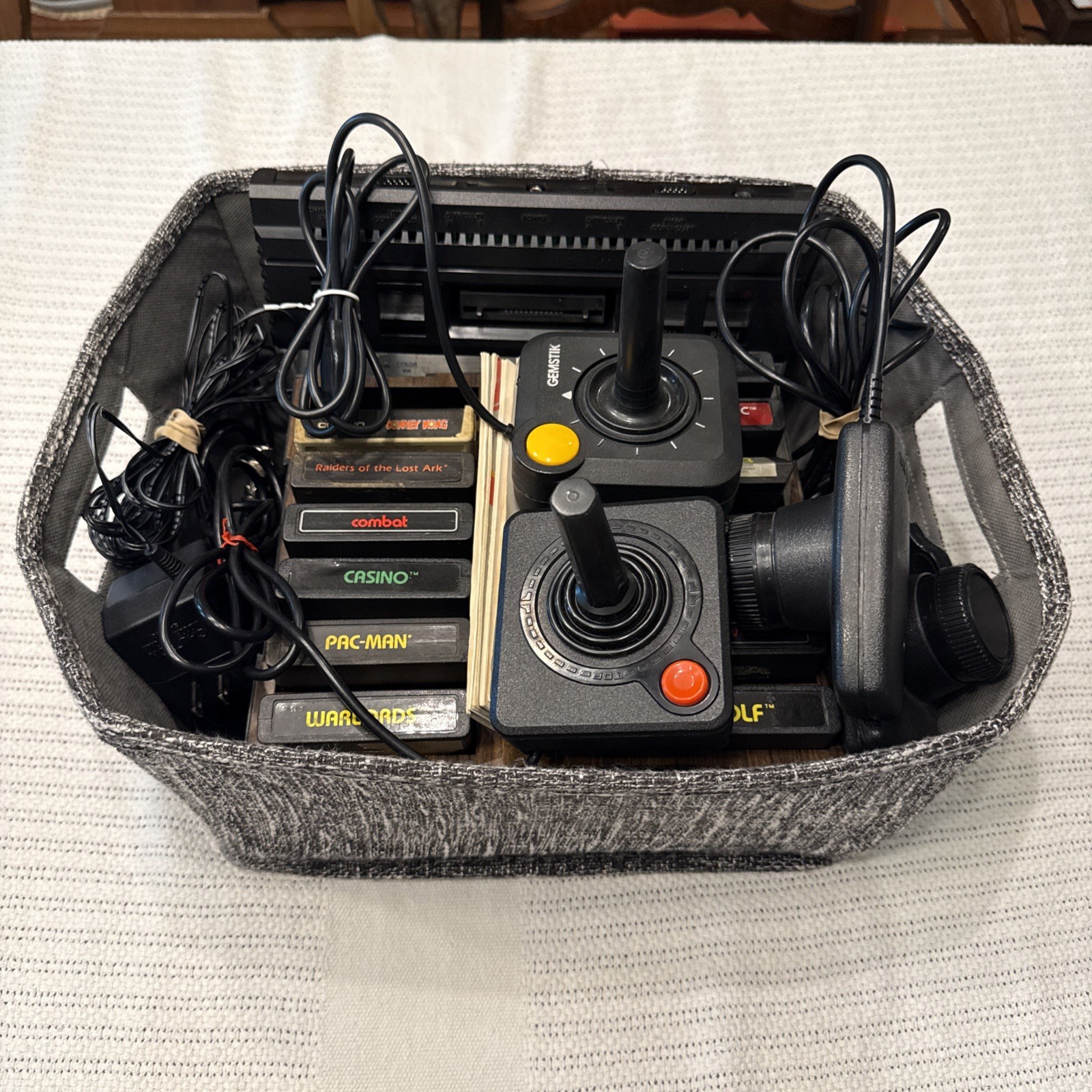 Atari 2600 Jr. Gaming Console Bundle 13 Games 4 Controllers 6 Manuals