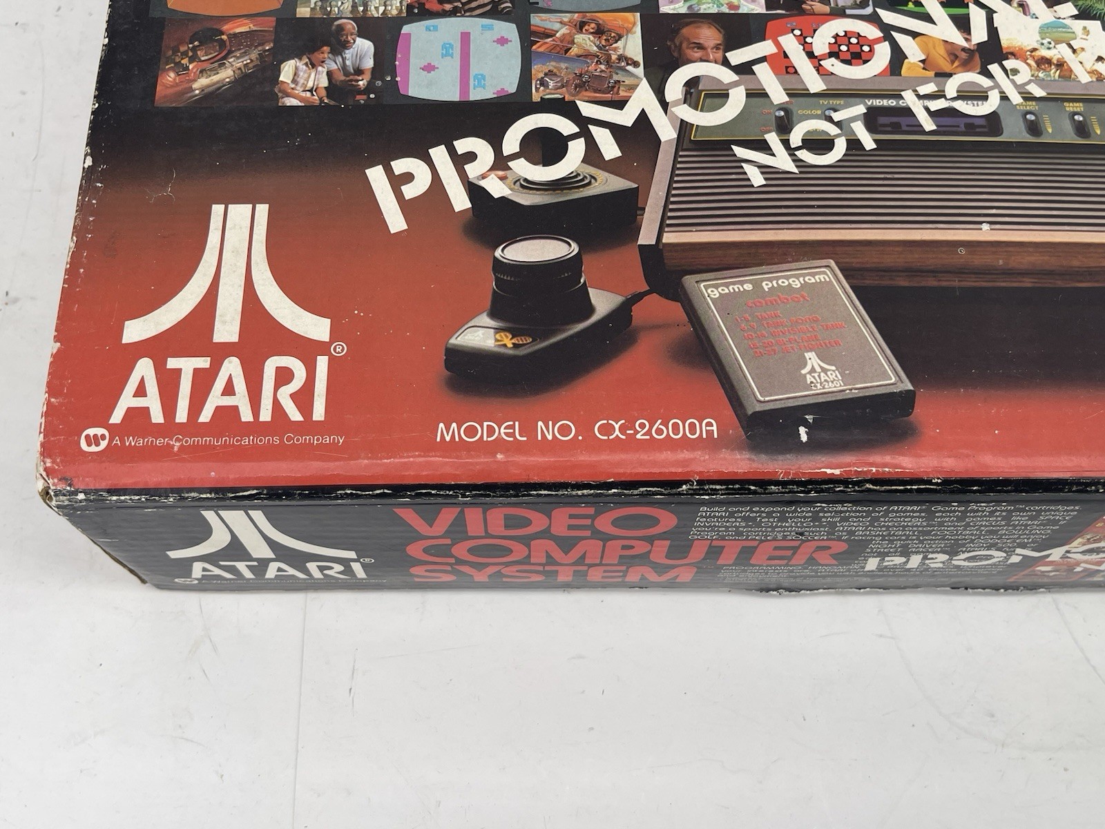 1980 ATARI2600 CX2600A Console With Original Box & Accessories & Games