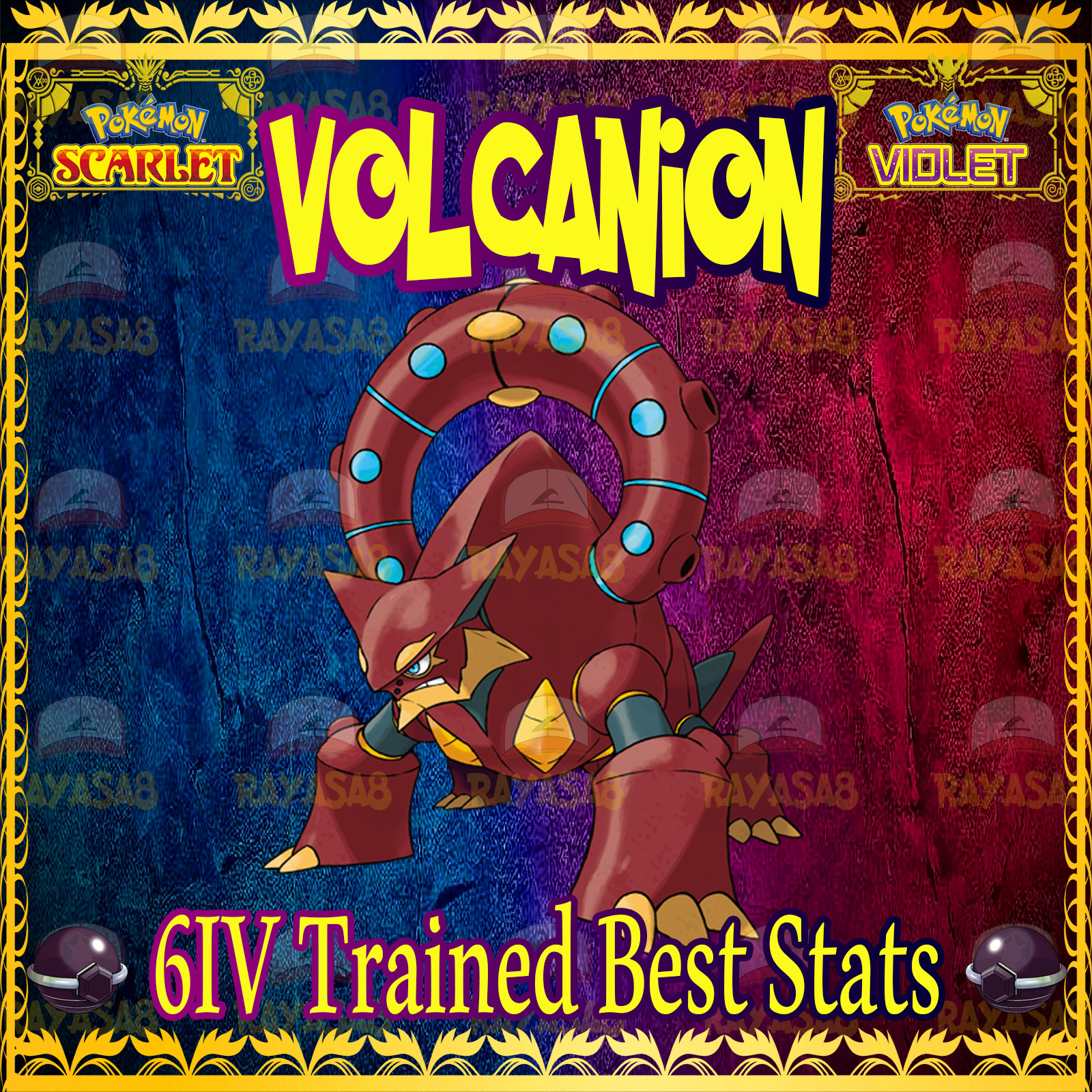 Pokemon Scarlet & Violet Volcanion 6IV Trained 🌟Shiny🌟 & Non Shiny Home