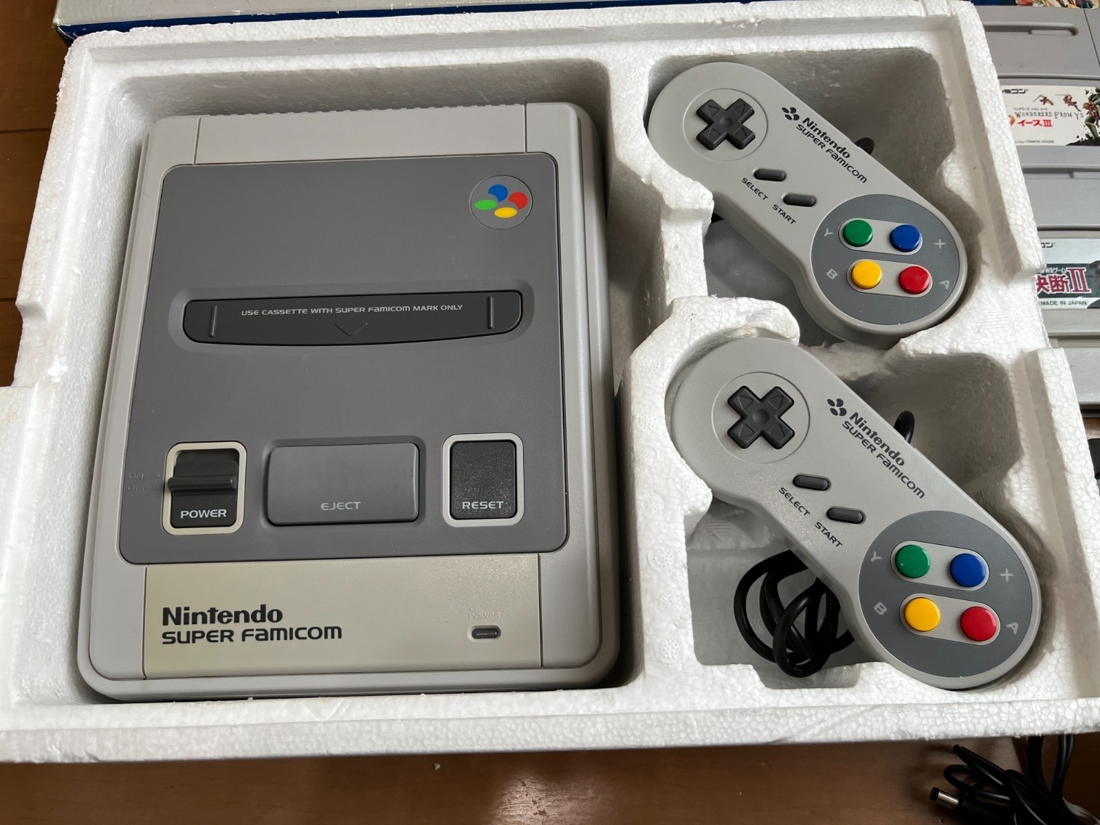 Nintendo Super Famicom Console & 10 Games & BOX & Manual 0523