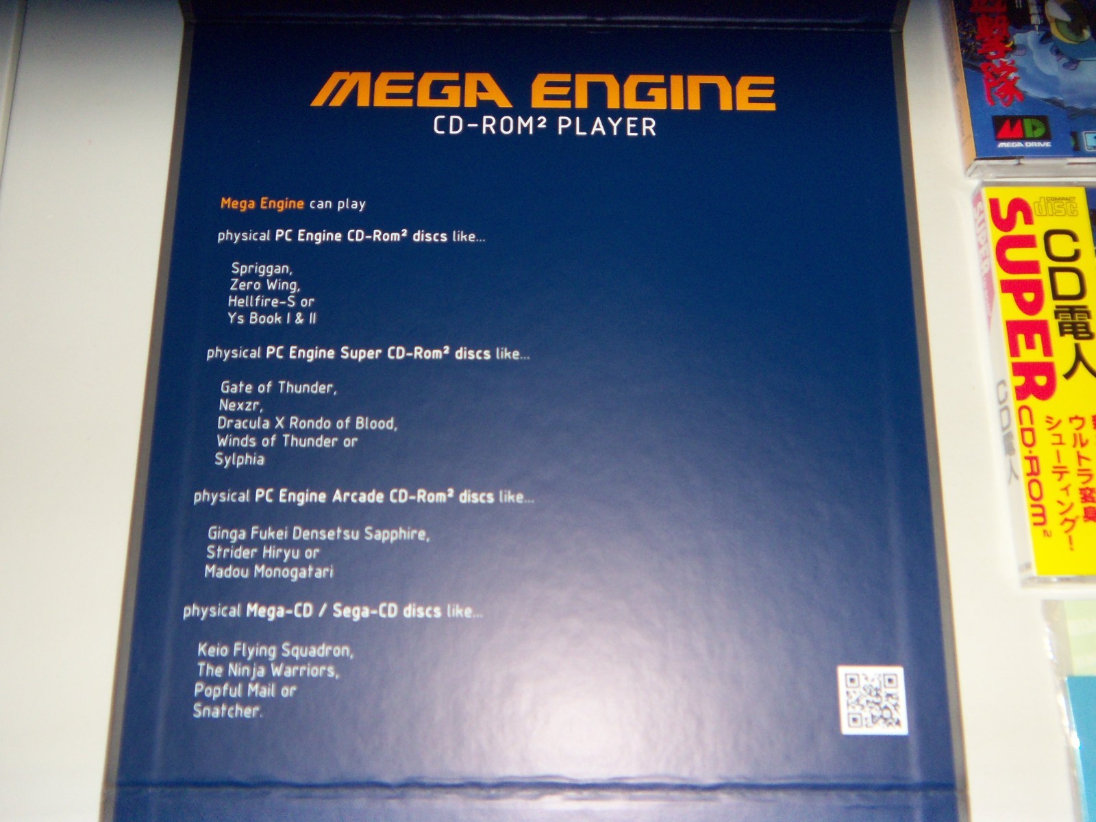 Mega Engine White Limited PC Engine Turbo Duo Sega CD PCEWorks, Sealed Games
