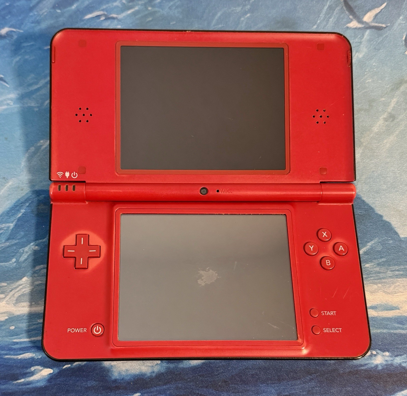 Nintendo DSi XL Red Super Mario Bros. 25th Anniversary Edition Loose w/ Charger