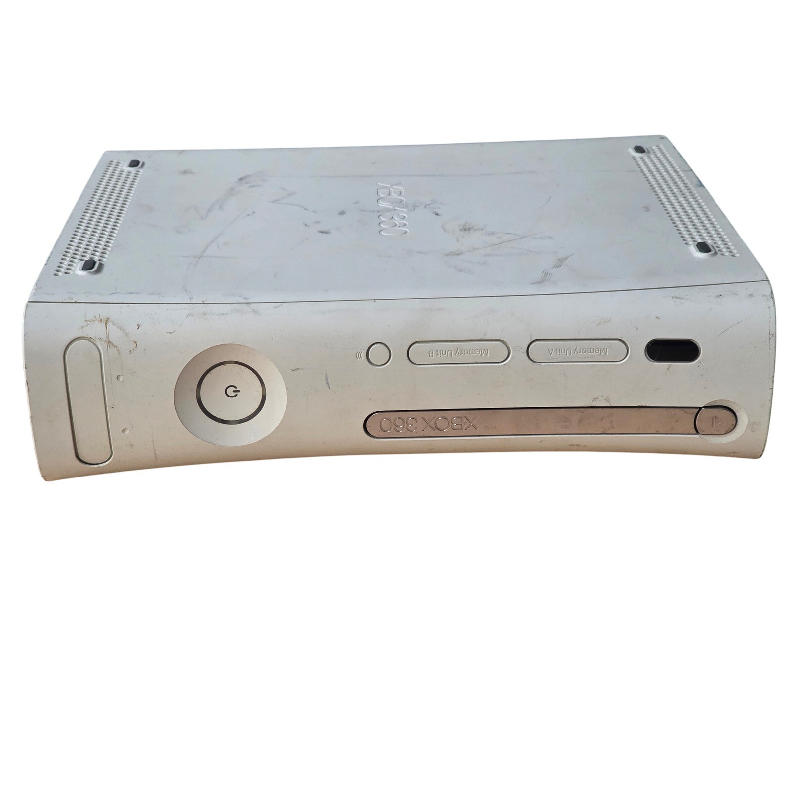 Microsoft Xbox 360 Original Console White 2006 w/ PSU Untested For Part/ Repair