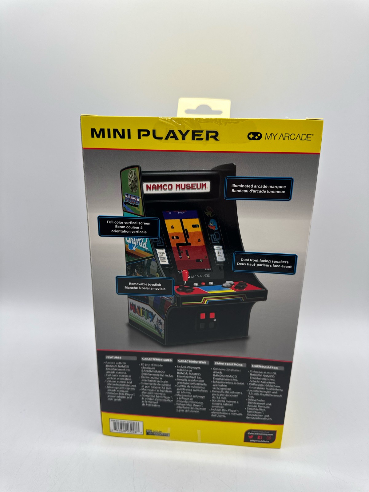 My Arcade 10in Mini Player Arcade Machine 20 Built In Games 4.25in Display Black