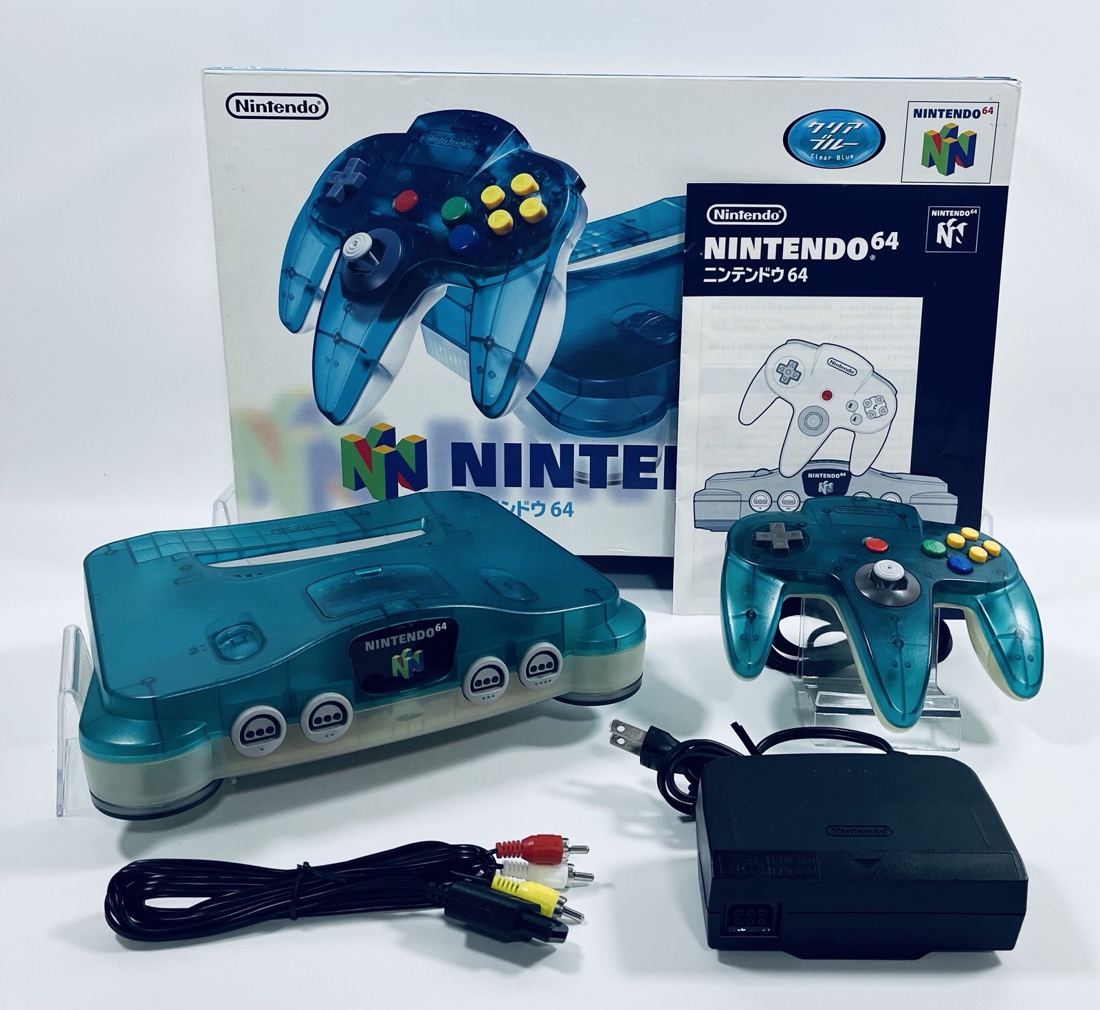 Nintendo 64 Console Clear Blue | Excellent Condition | Boxed | NTSC-J Japan