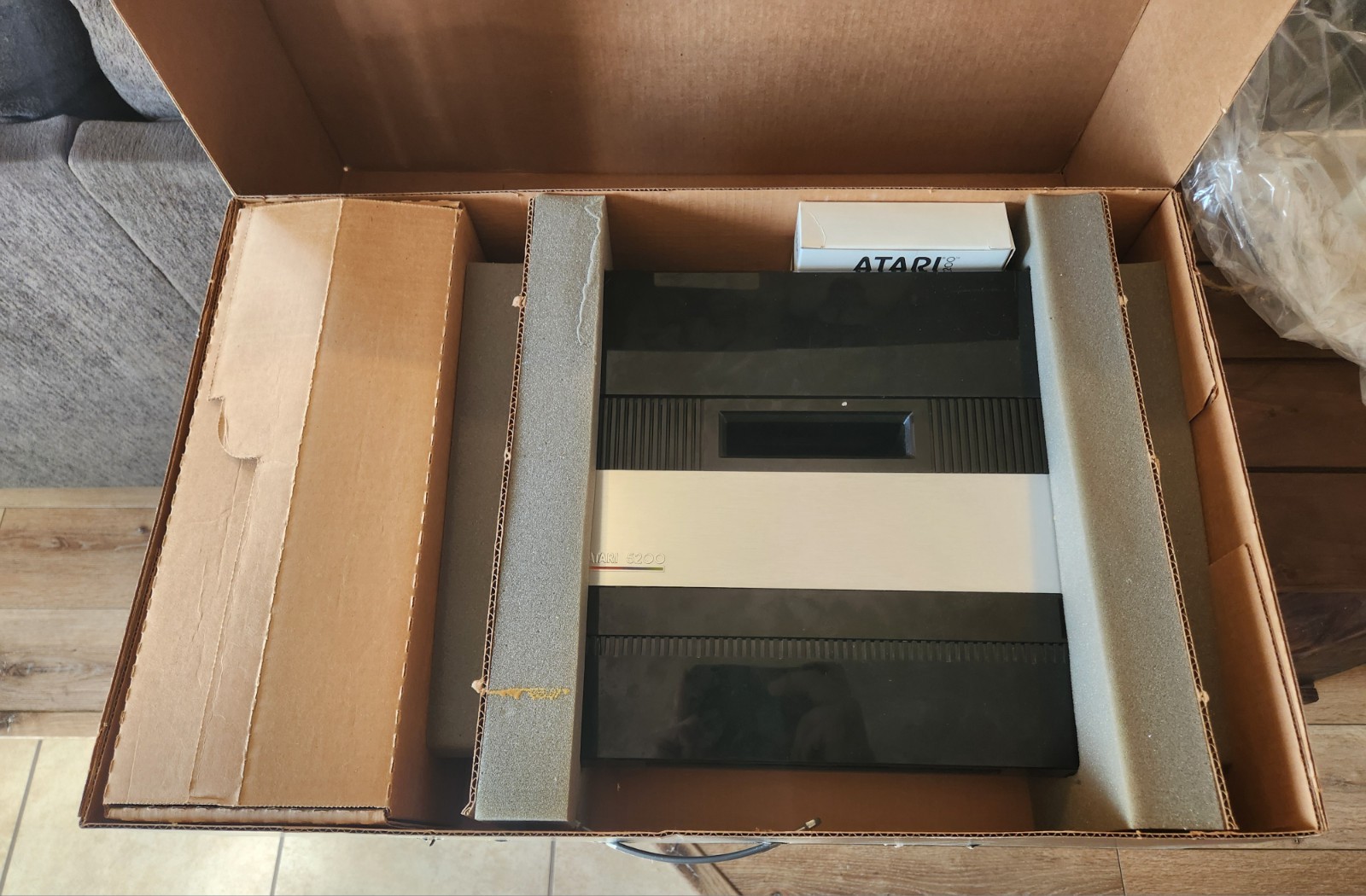 Rare Vintage Atari 5200 SuperSystem Console wBox Controller Works G2U