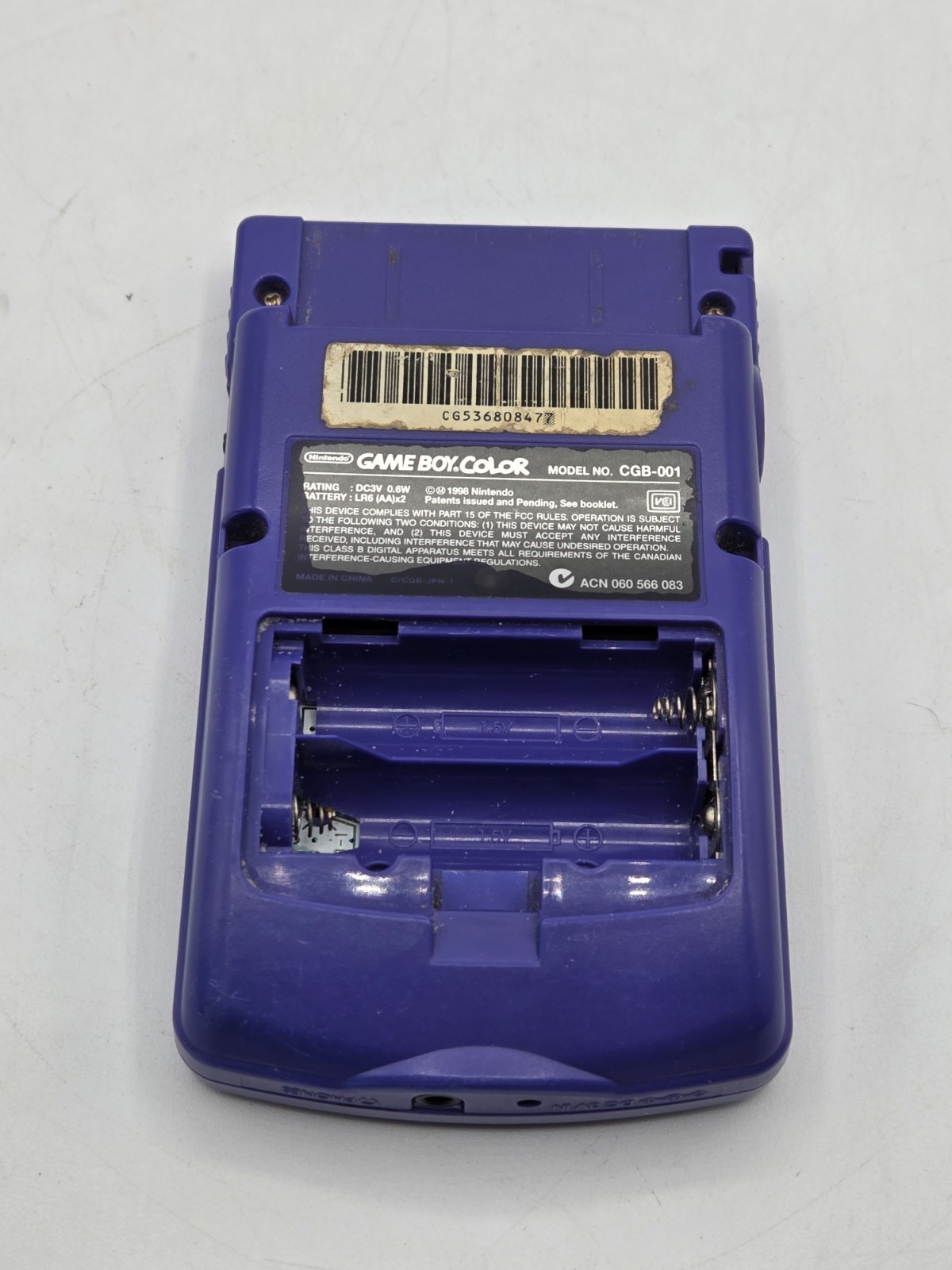 Parts Repair Nintendo Game Boy Color Grape Handheld System and Ultimate BMX Game