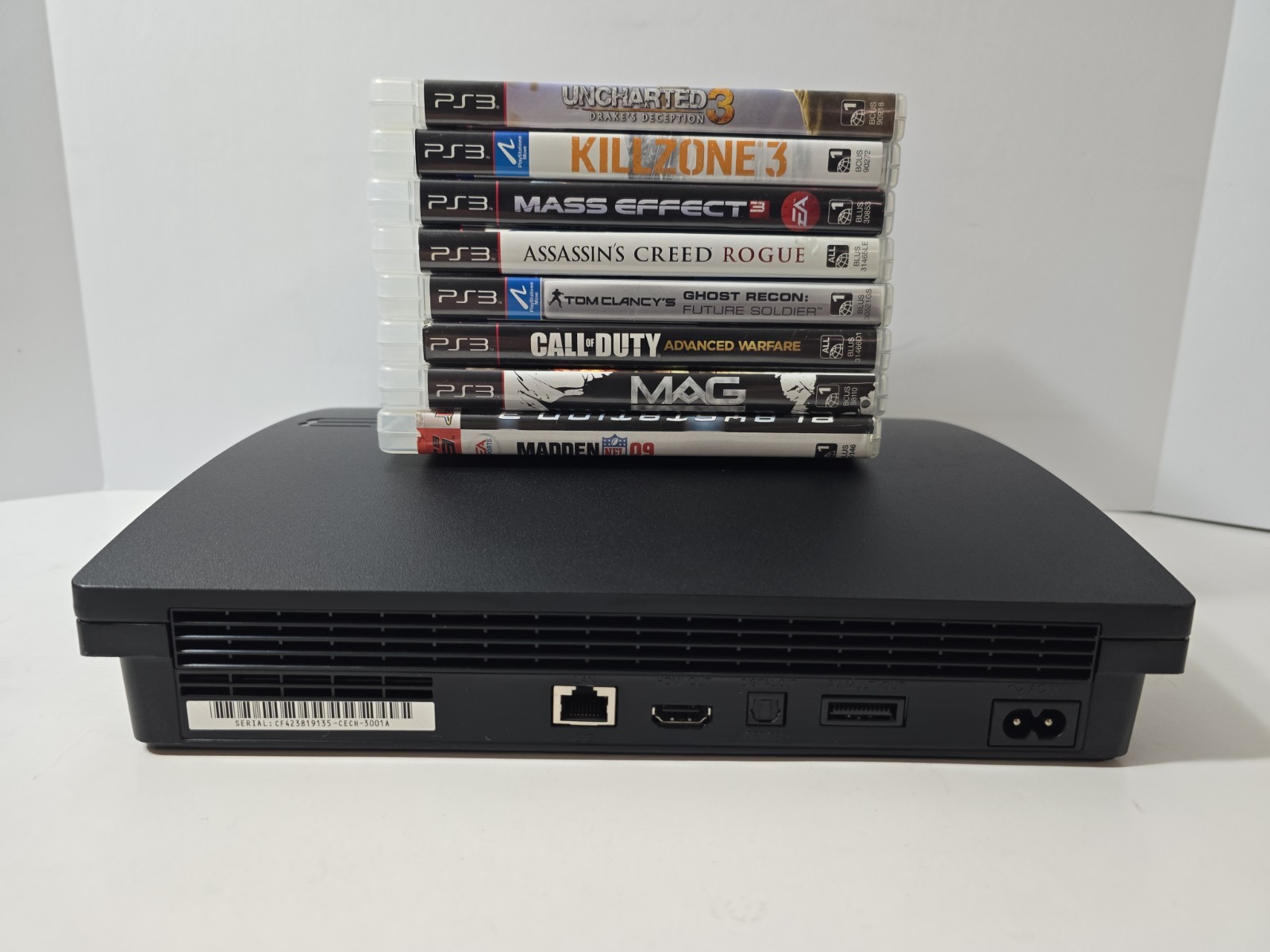 PlayStation 3 Slim 160GB Console 8 GAME MEGA BUNDLE! CLEAN/TESTED! SHIPS FREE🔥