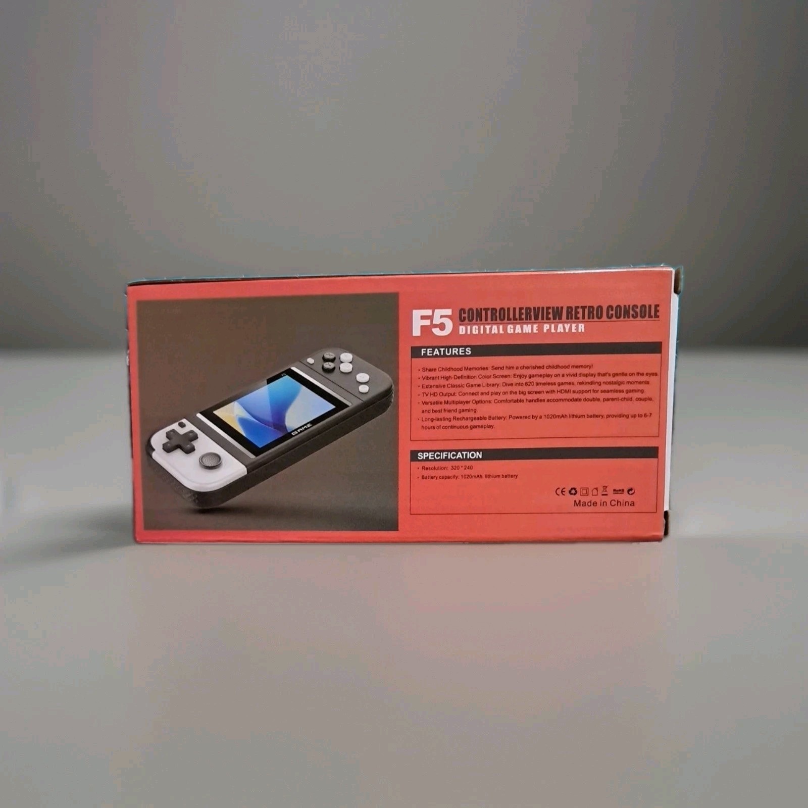 F5 Games Controller Game Box Game Console 620 Games With Rechargeable Batteries