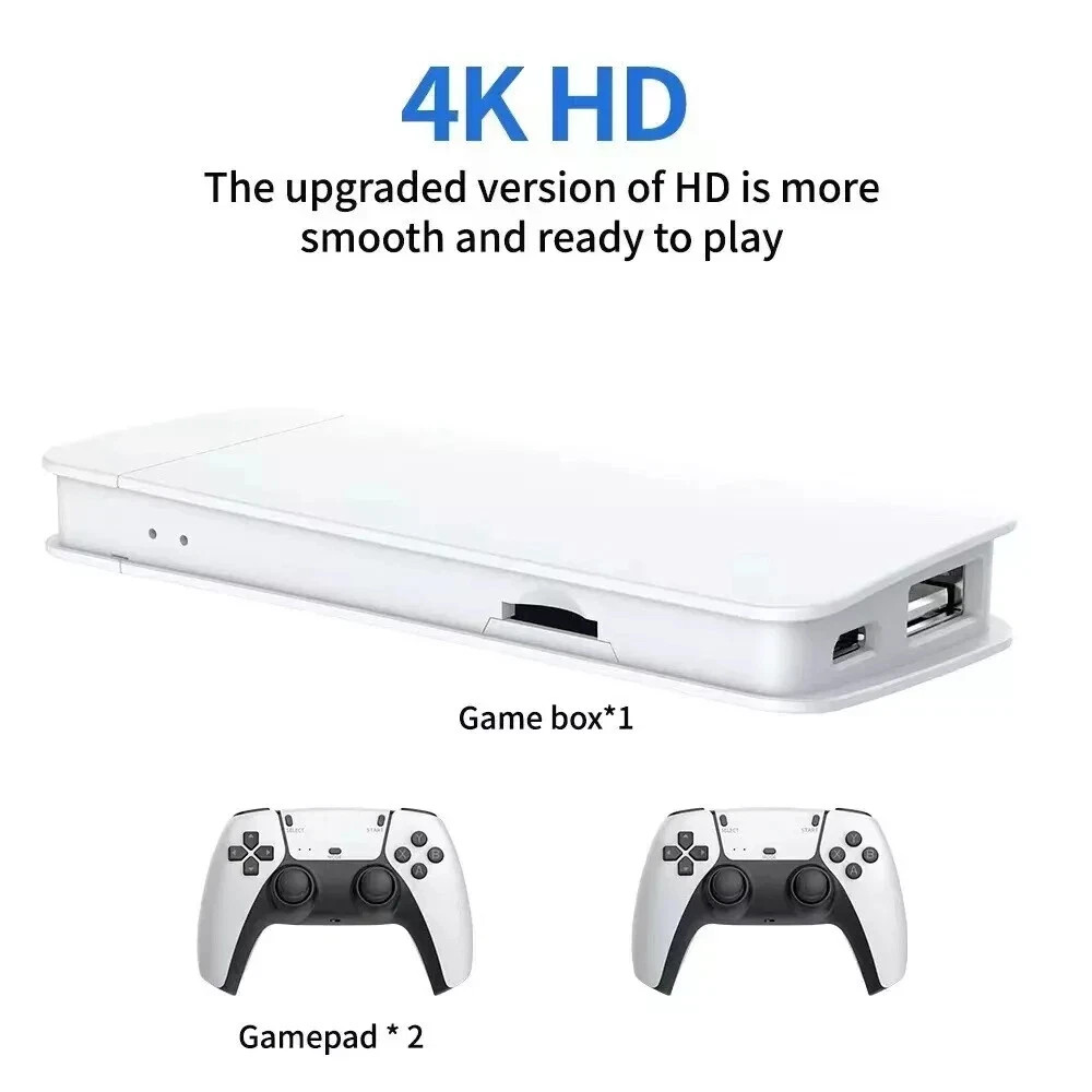 M15 4K HD Retro Game Stick Console 64GB 128GB 256GB 2 Wireless Controllers