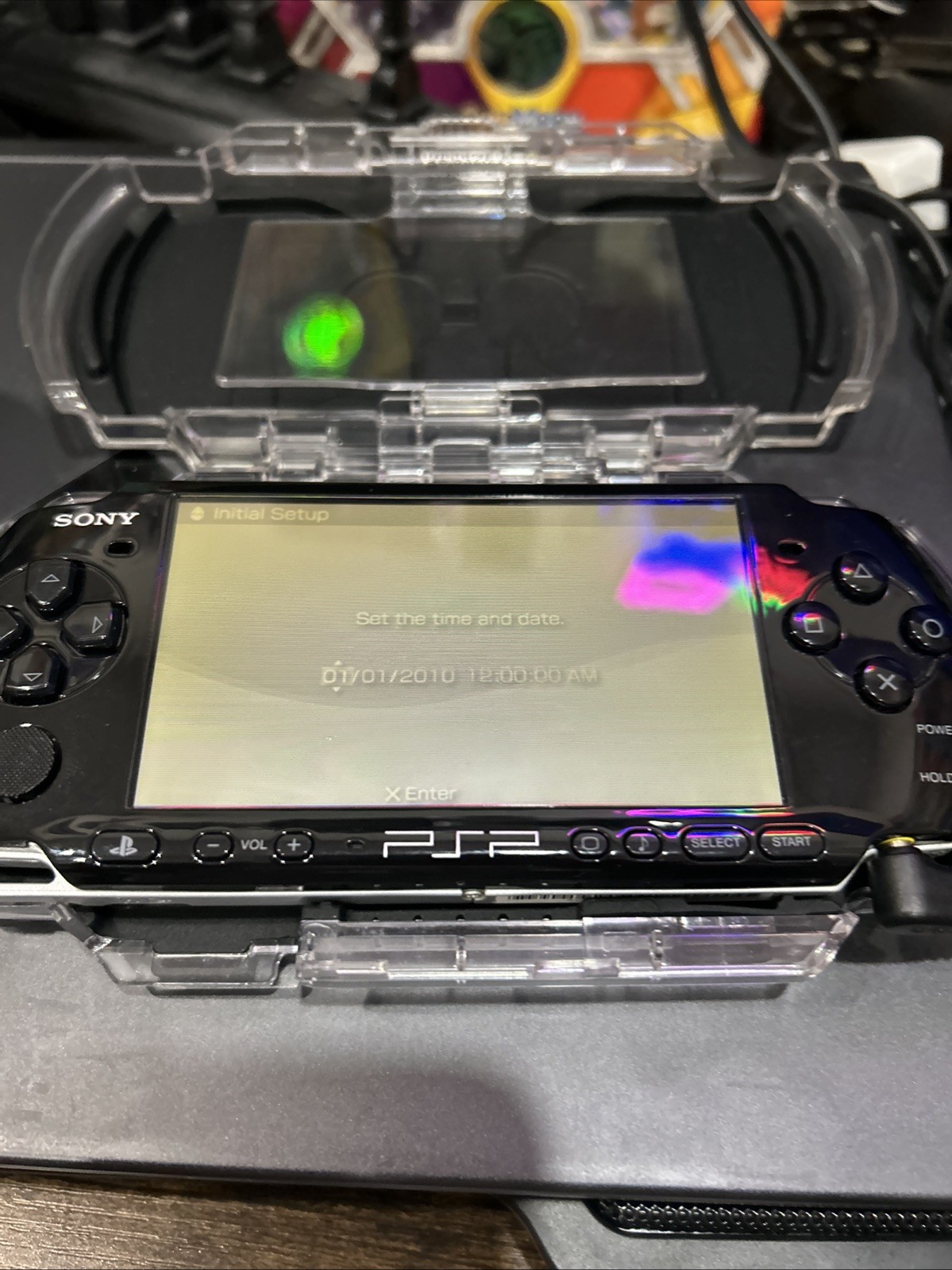 Sony PlayStation Portable PSP 3001 Black Handheld Game Console read before