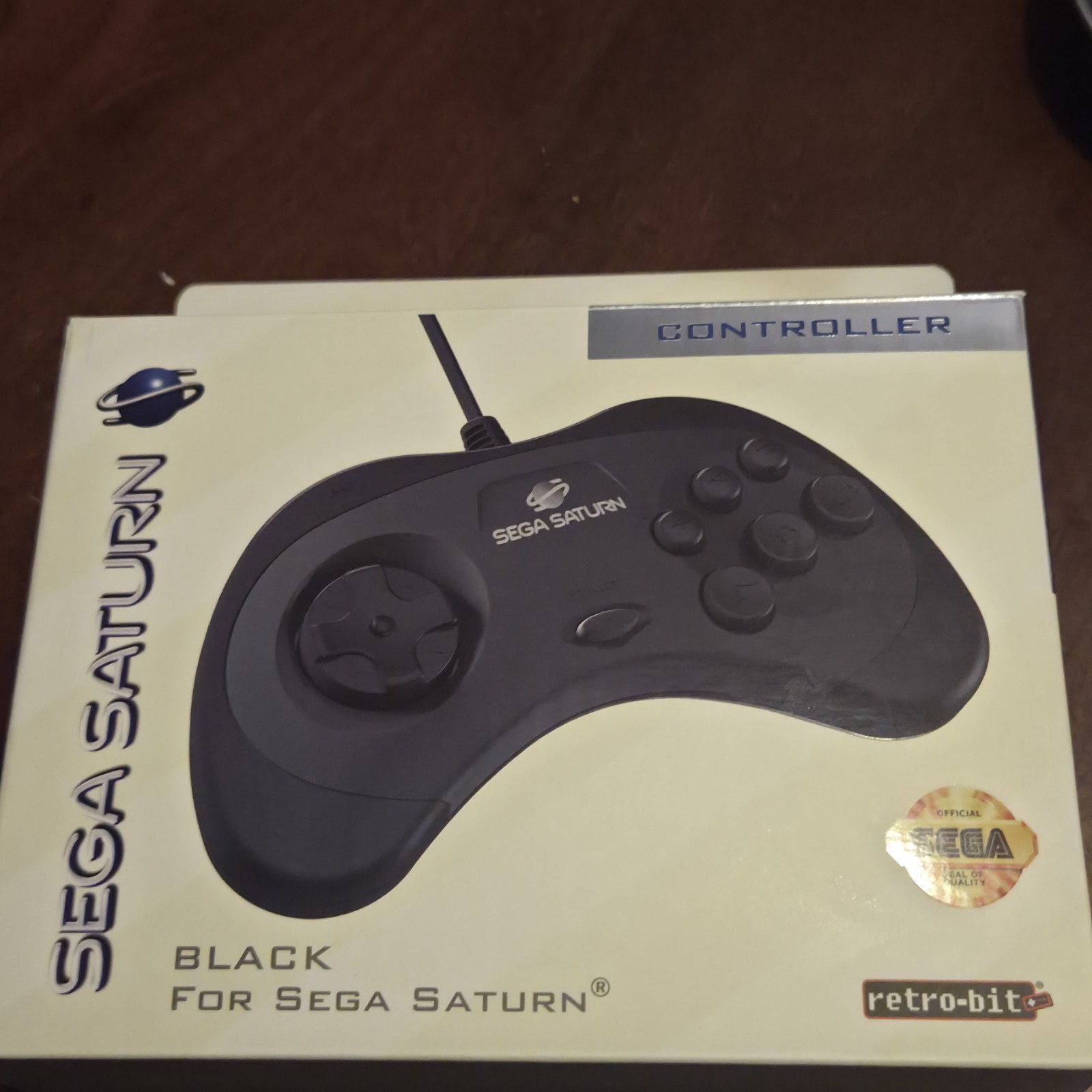 Sega Saturn MK-80000A Black Working With Tomb Raider CIB & Retro Bit Controller