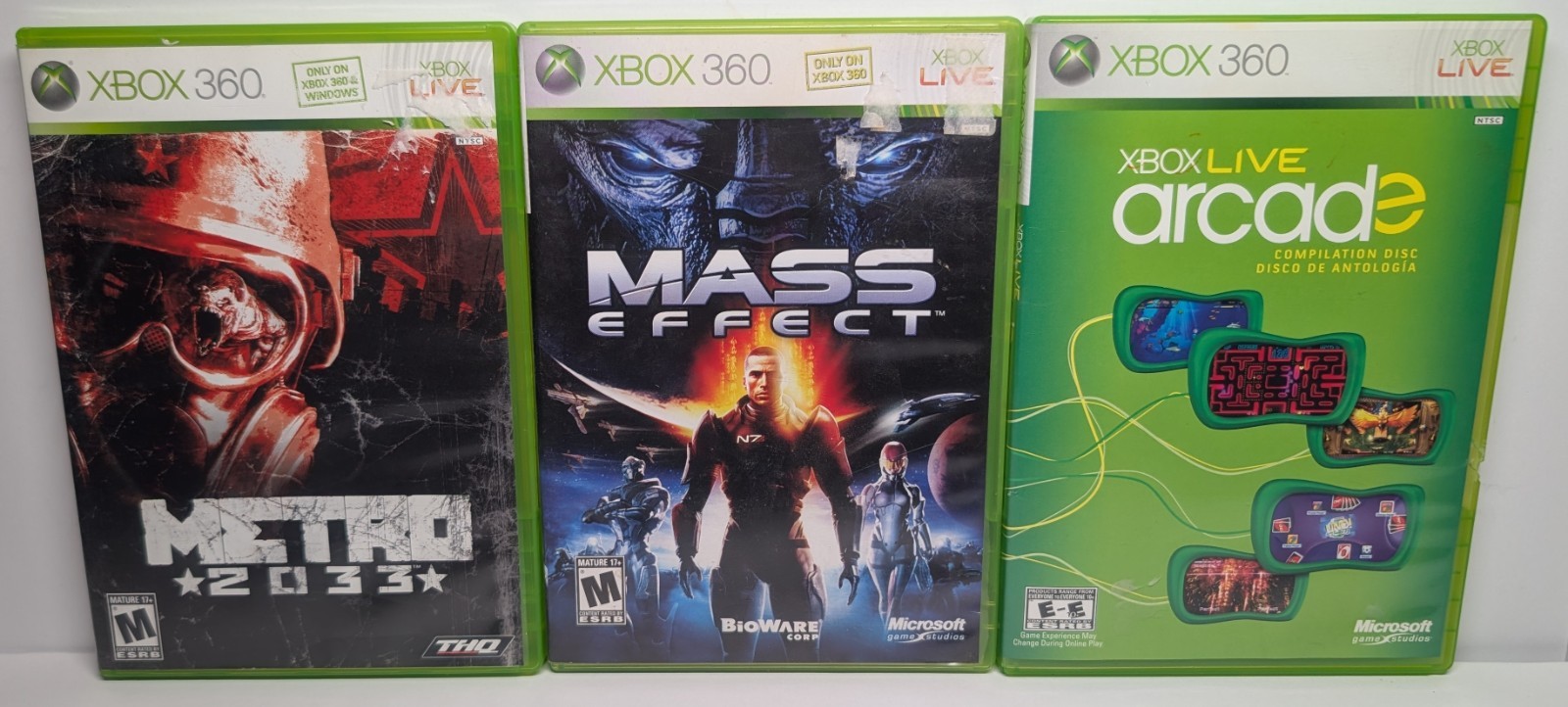 working* XBOX 360 S 250gb black w/ 2 controller, 3 games, HDMI, AV + power wire