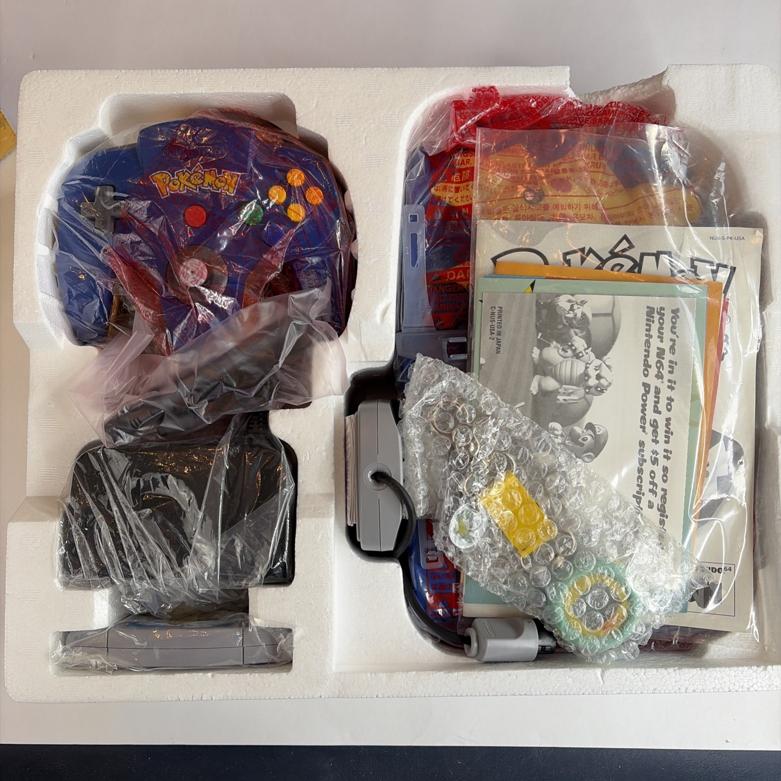 UNUSED MINT OPEN BOX Nintendo 64 Pokemon Special Pikachu Edition N64 COMPLETE