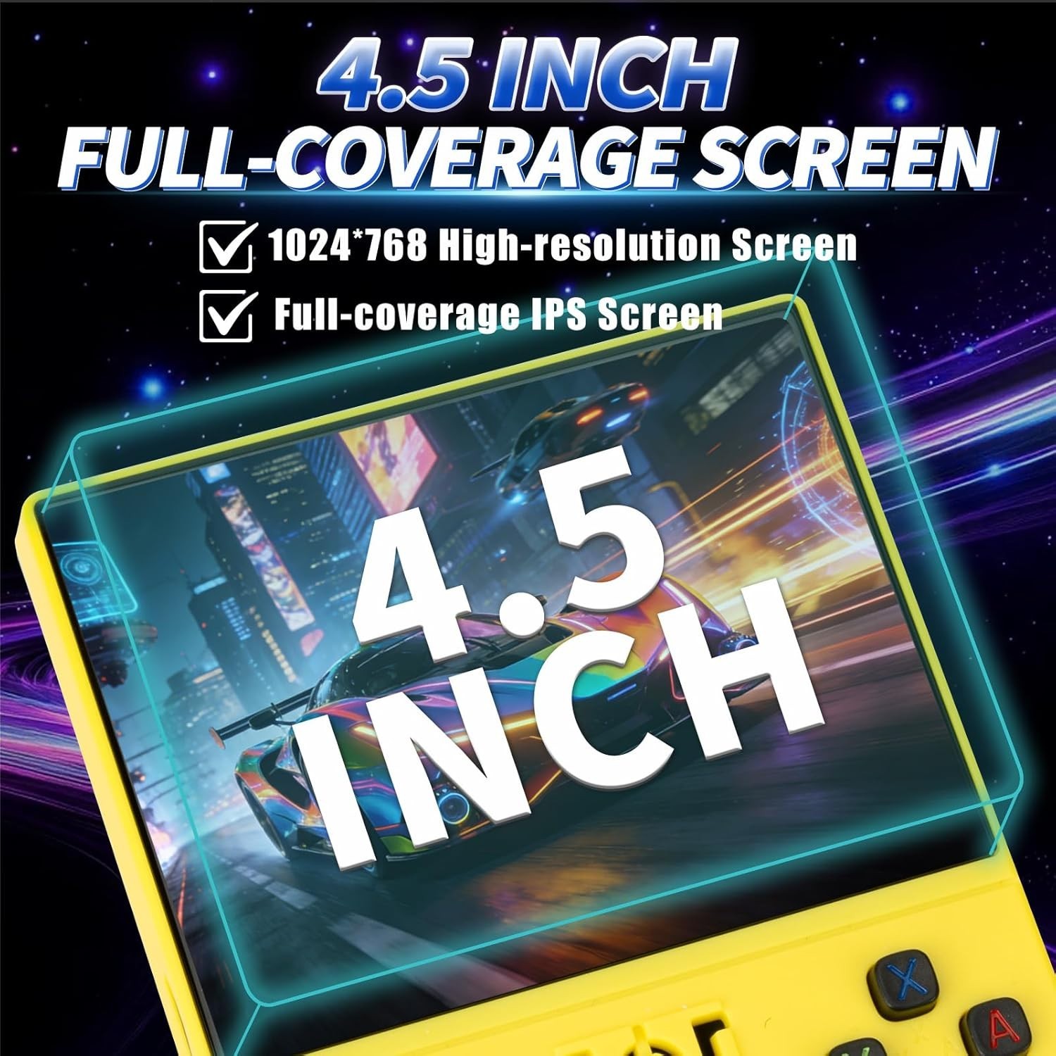 4.5 Inch R36MAX Ⅱ Handheld Game Console – 64GB & Ergonomic Design, Gift Ready