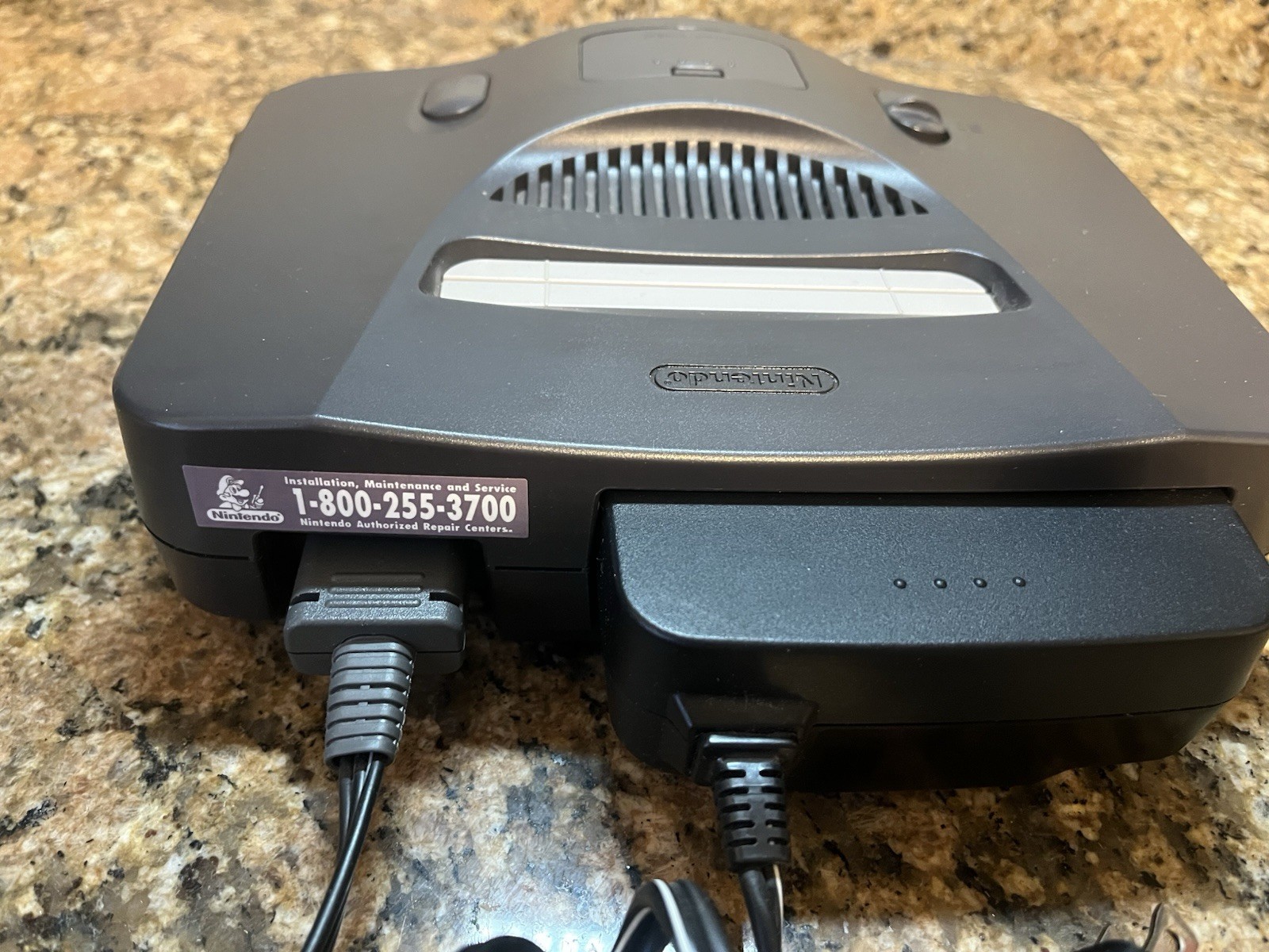 Nintendo 64 Black Video Game Console with Component RCA Connectivity