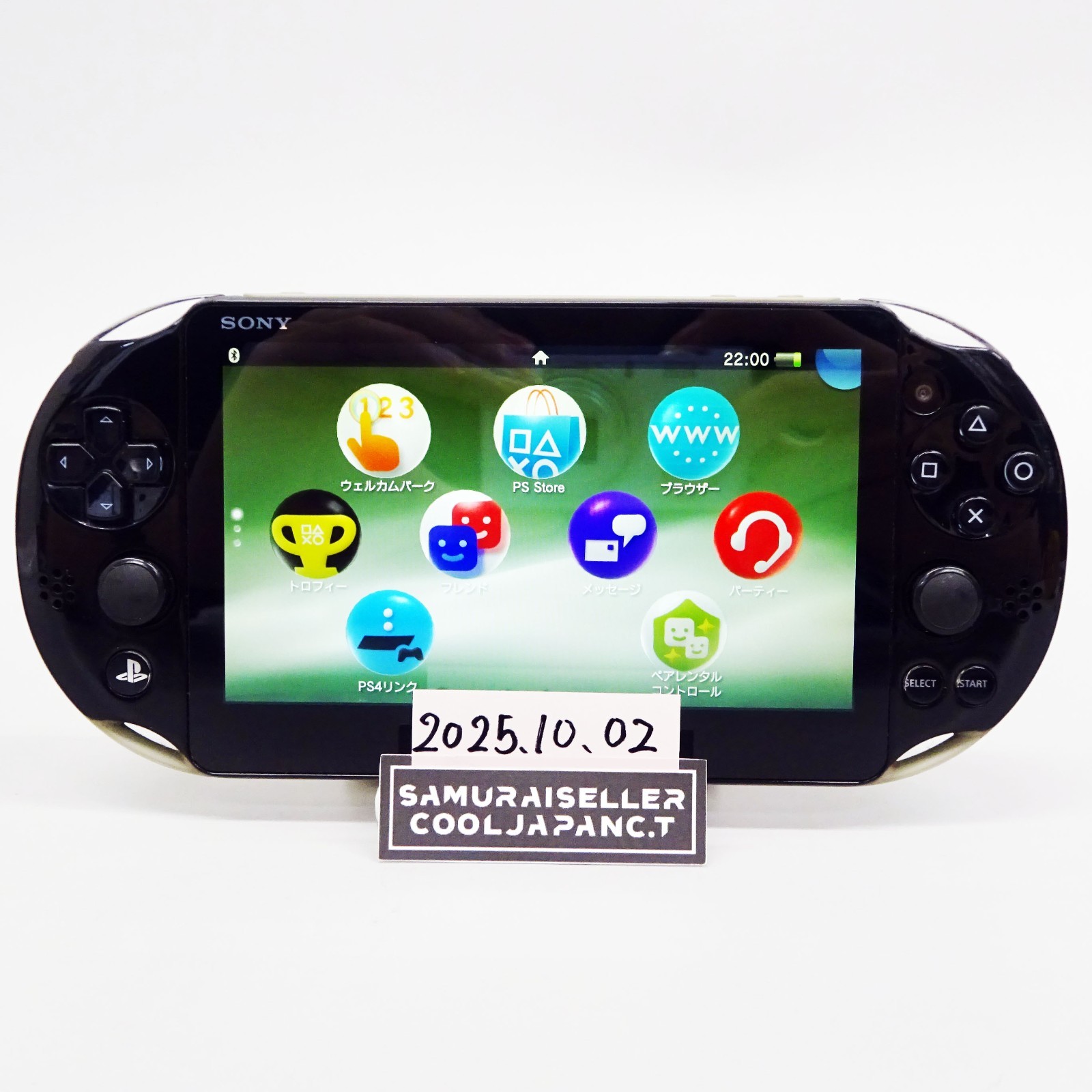Sony Playstation PS Vita Khaki Black PCH-2000 ZA16 Console only PSV Slim Used
