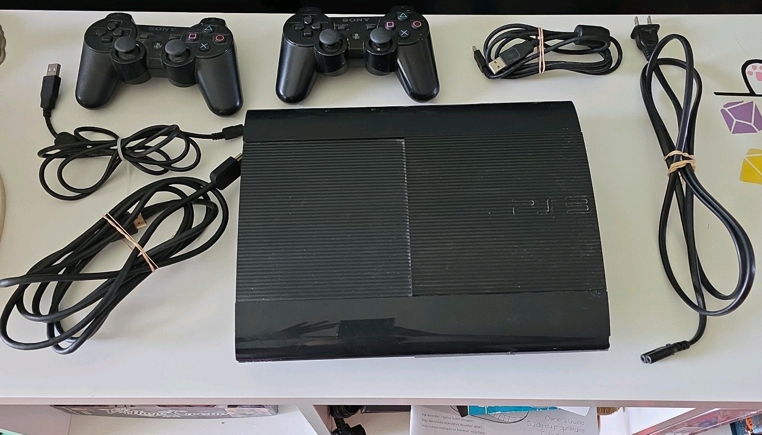 Sony PlayStation 3 Super Slim 12GB Console PS3 System Tested Working