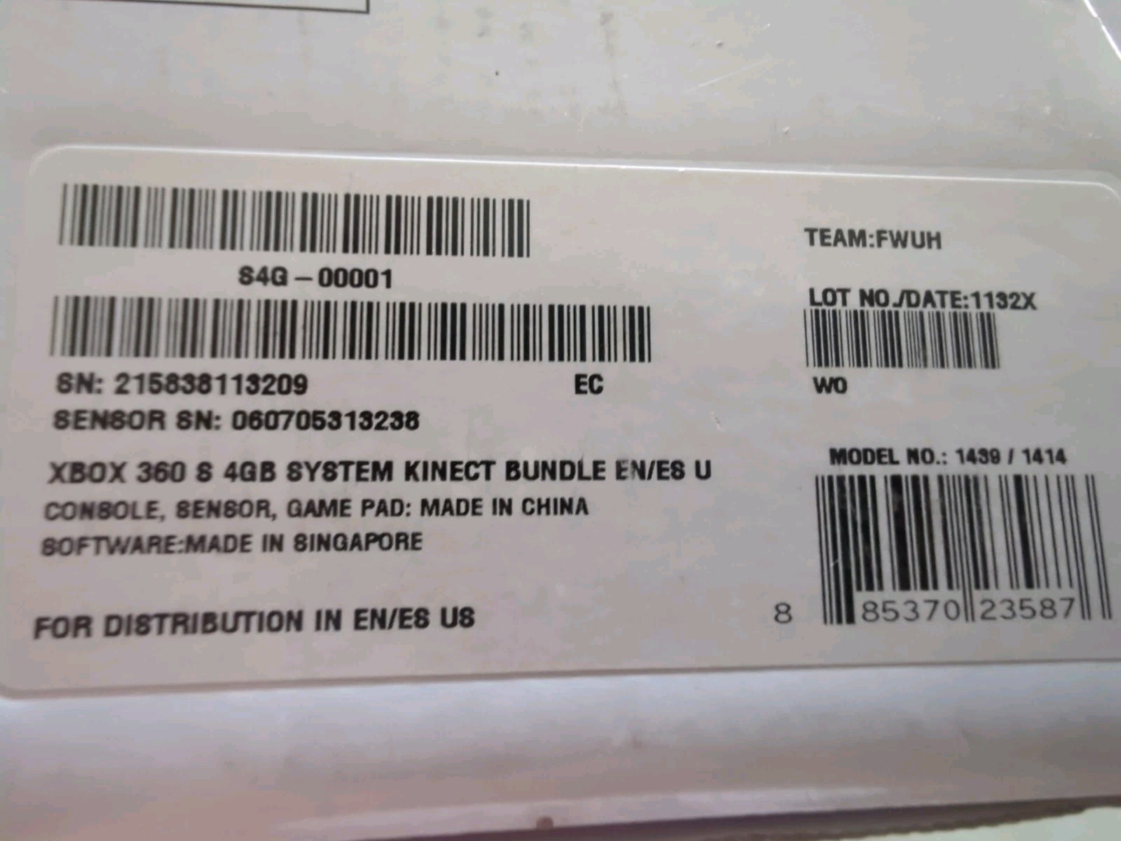 Microsoft Xbox 360 S Gaming Console and Kinect – Black USED Works Ships Free SH