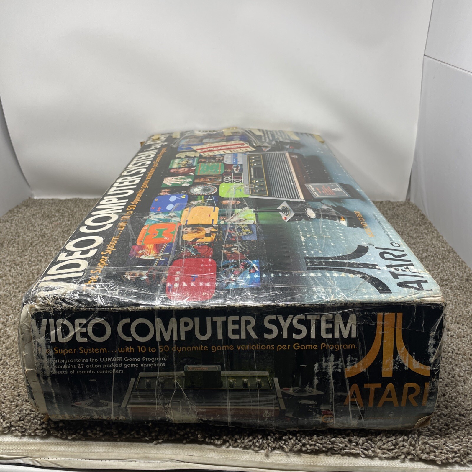 Atari 2600 Heavy Sixer Console In Box Chess Piece Box Tested Works READ