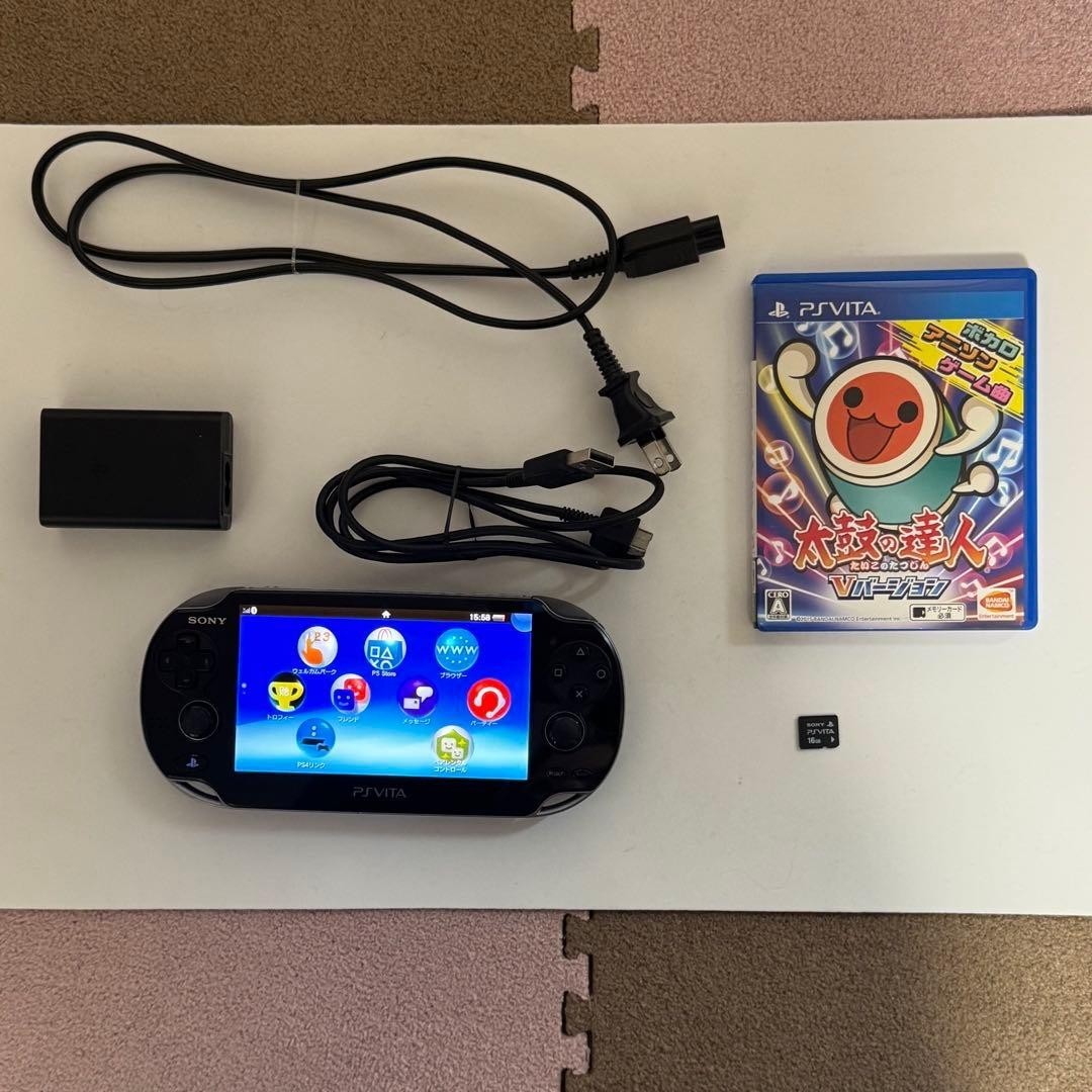 Sony PlayStation Vita PS VITA 3G/Wi-Fi PCH-1100 OLED Handheld Console Black